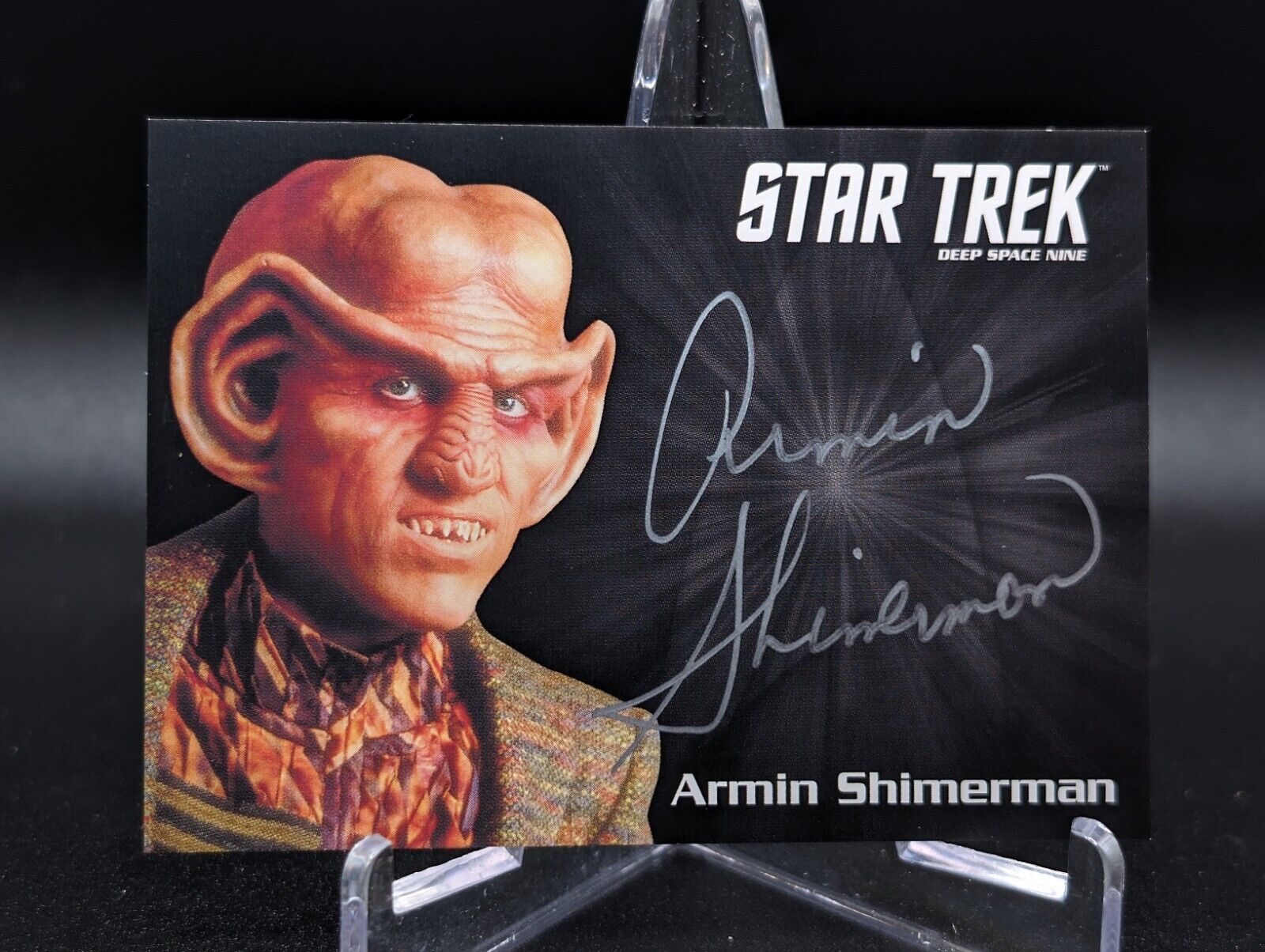 2018 Deep Space Nine 9 Heroes & Villains Armin Shimerman Quark Silver Autograph