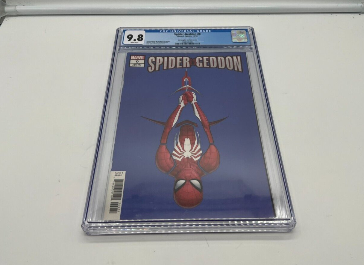 Spider-Geddon #0 CGC 9.8 Christopher Negative Space Variant Marvel 2018