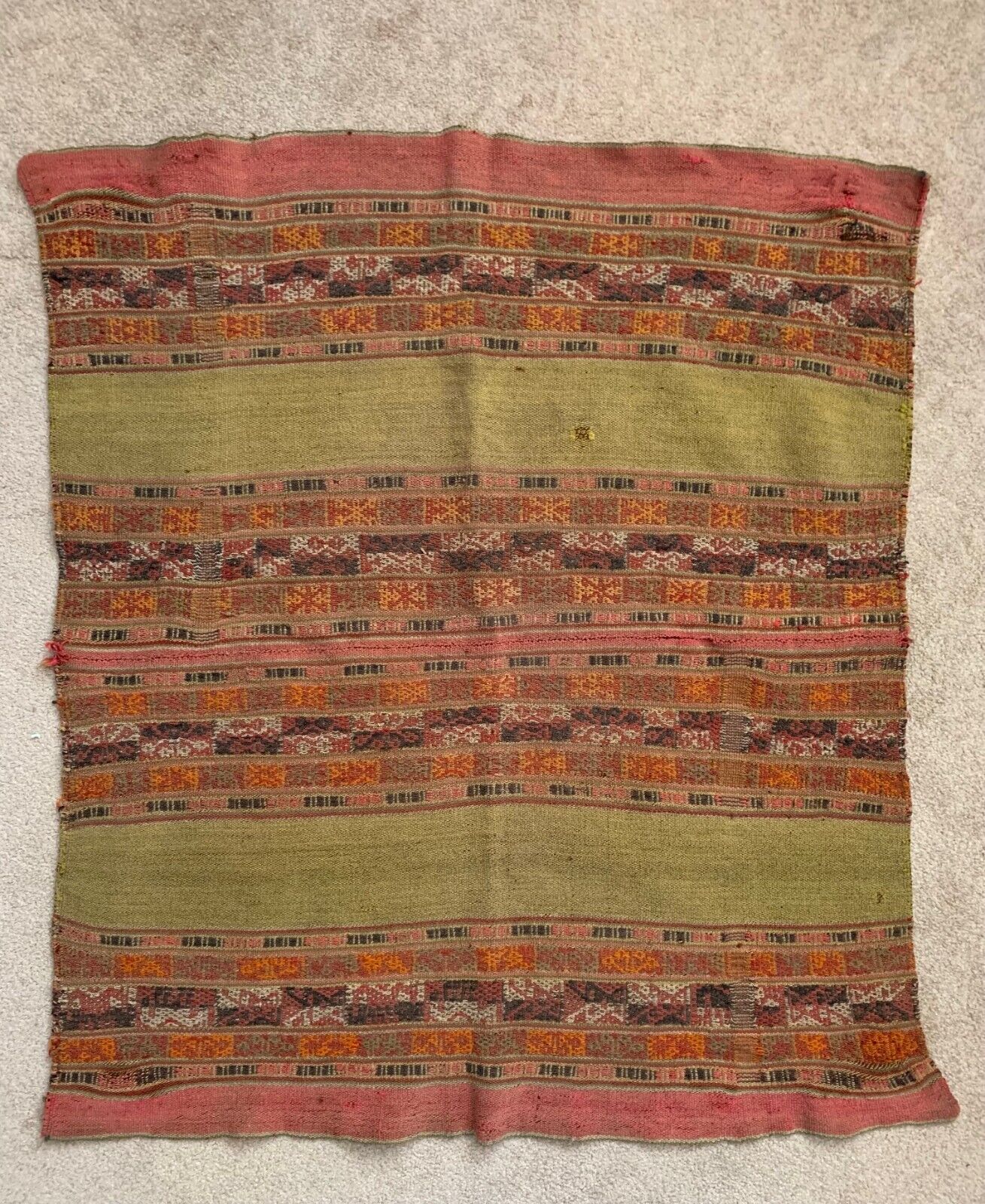 1400-1550 Inka Textile Pre-Columbian Andean Cameloid Lliklla Lliqlla Provenance