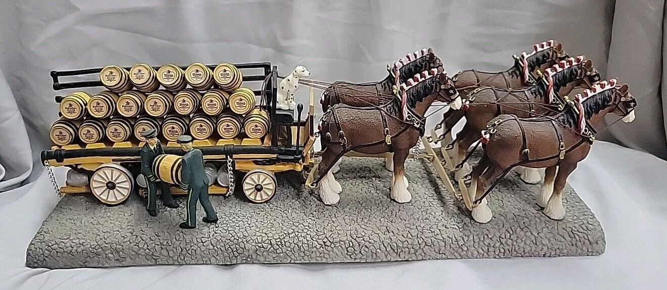 1998 Anheuser-Busch The Clydesdale Collection Figurine- Five Horse Hitch CLYD10