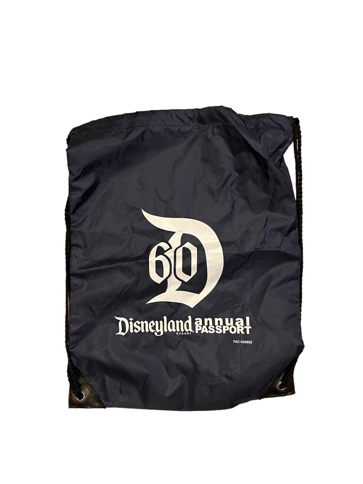 Disneyland Resort Annual Passholder 60th Anniversary Drawstring Backpack Disney