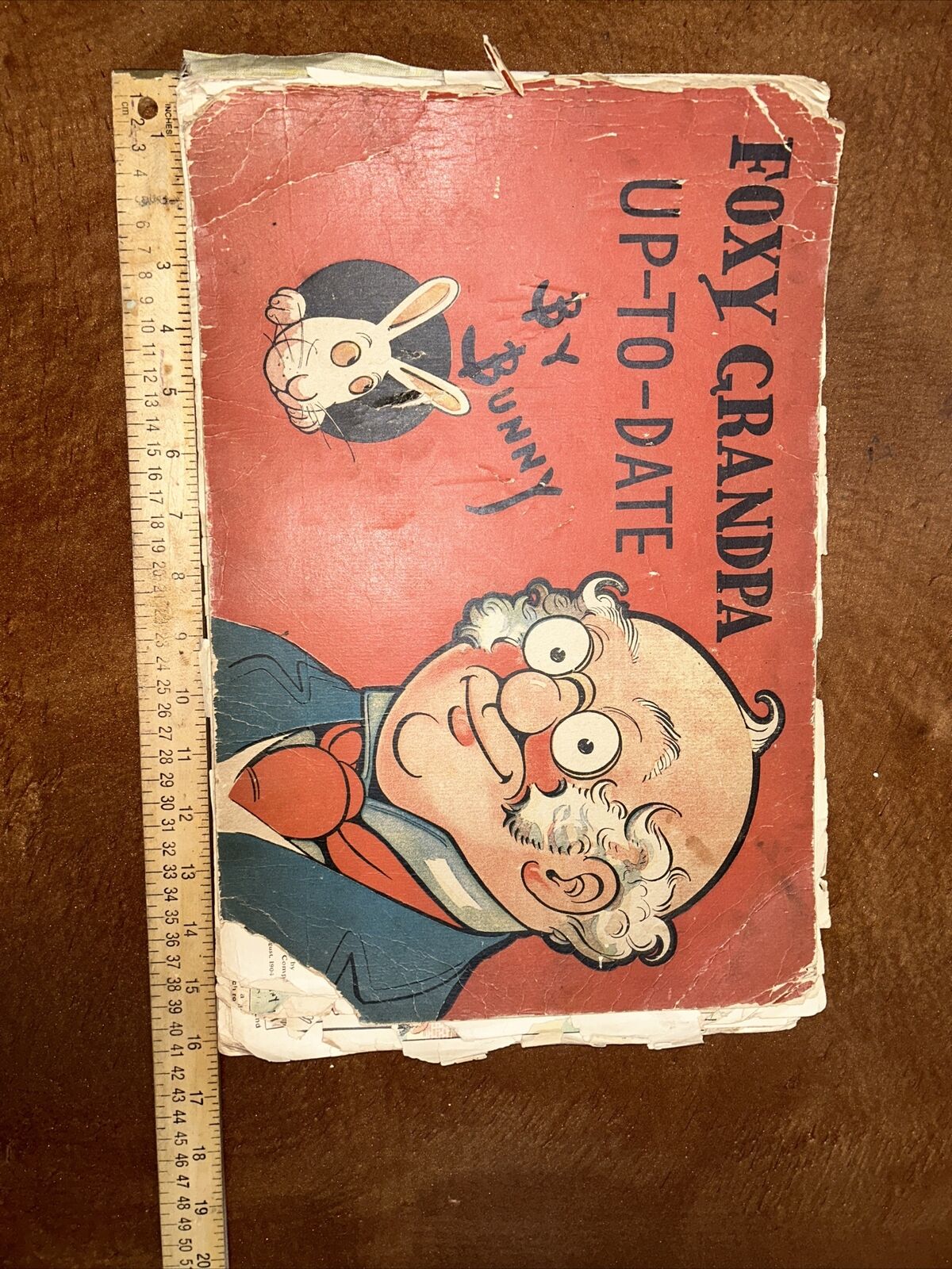 120 Year Old Antique Foxy Grandpa Comic Book From 1904