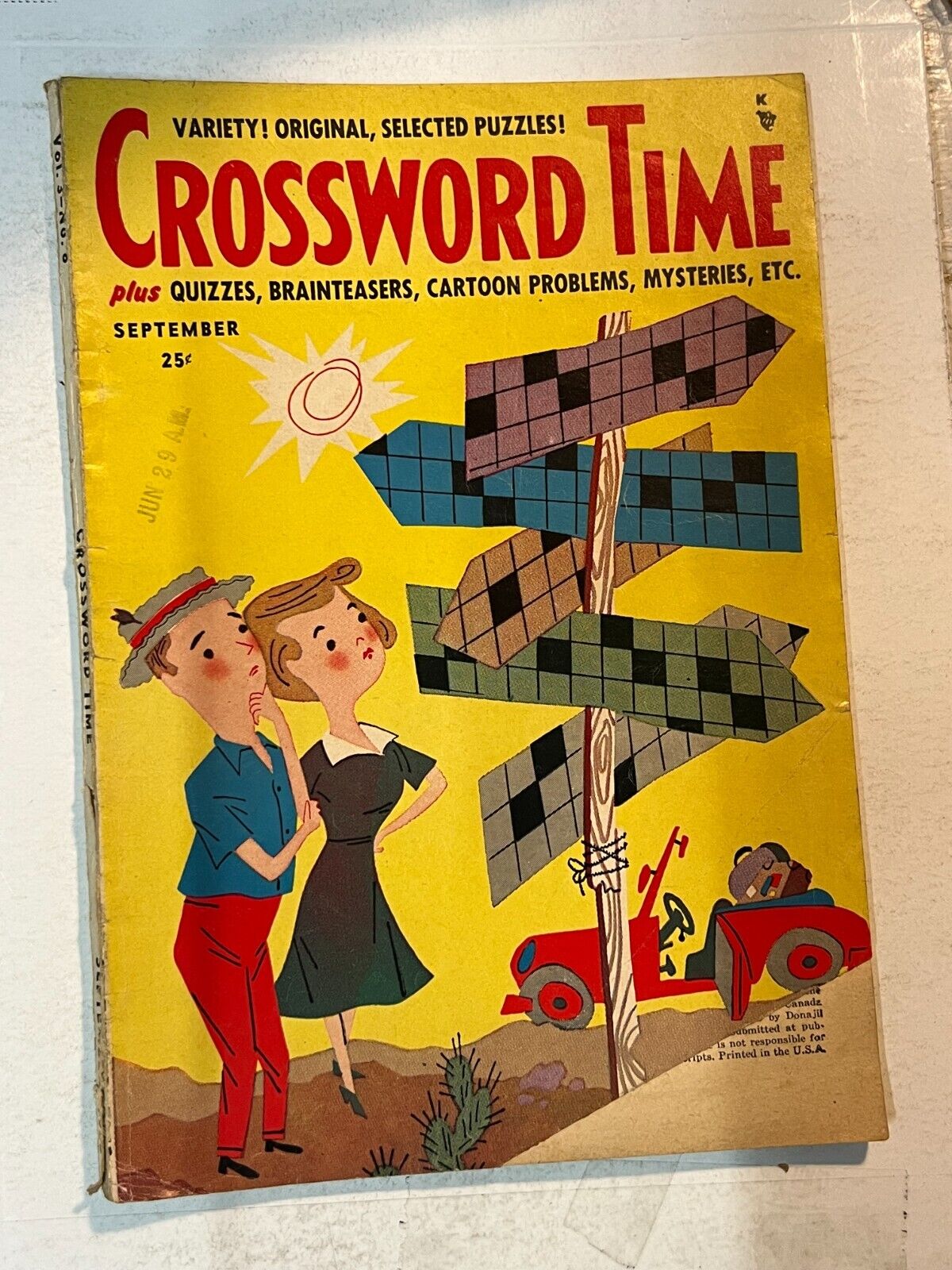 Vintage Crossword Time 50\'s-60\'s | Combined Shipping B&B