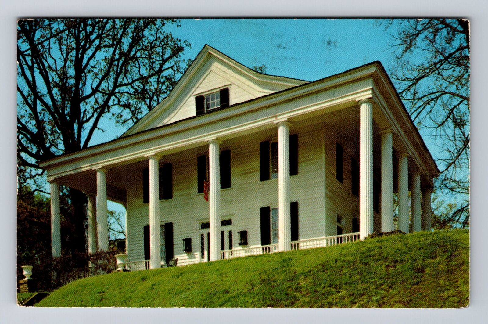 Columbus MS-Mississippi, Temple Heights, Antique Souvenir Vintage Postcard