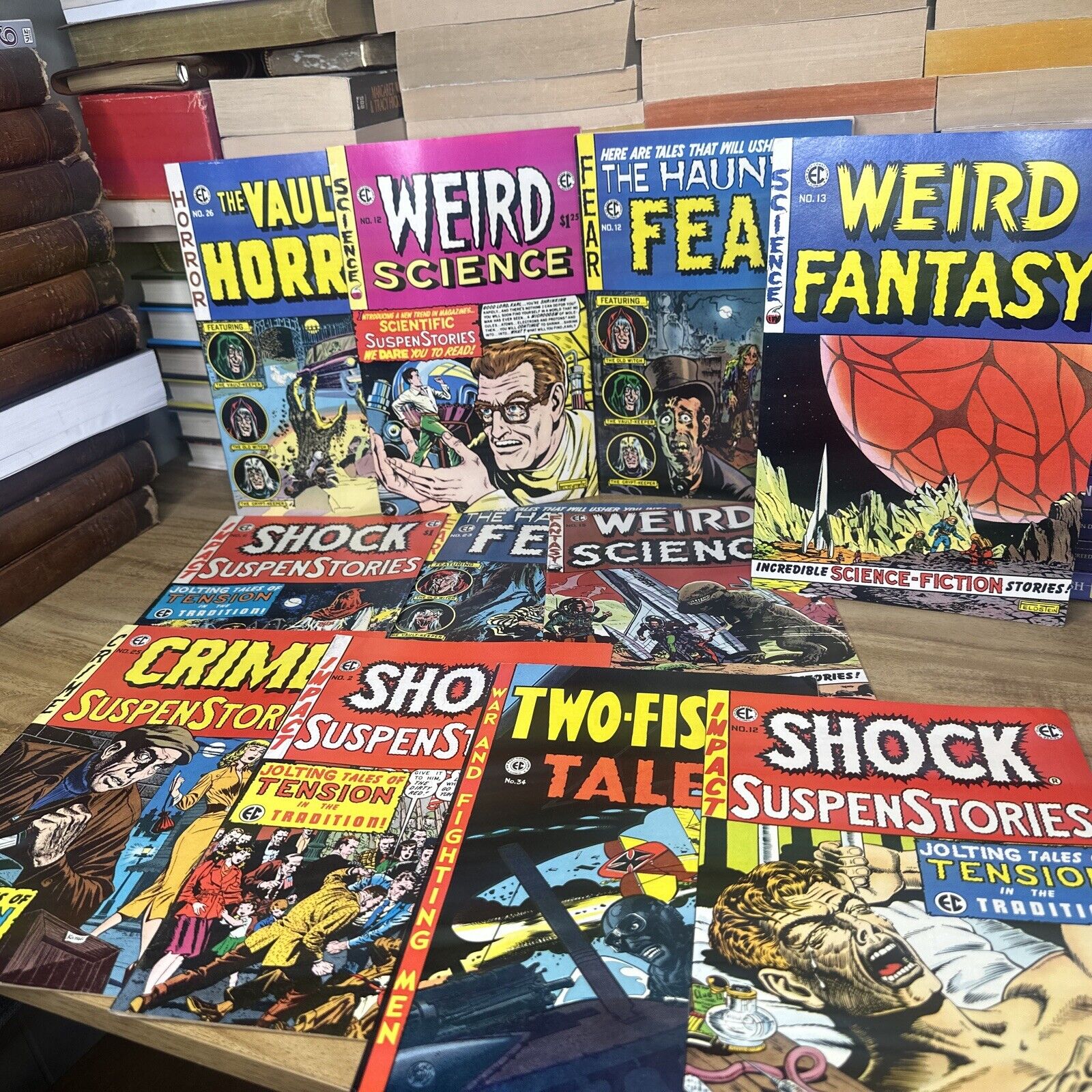 Lot Of 11 E.C Classic Reprints Shock Crime SuspenStories Comix Comic Horror