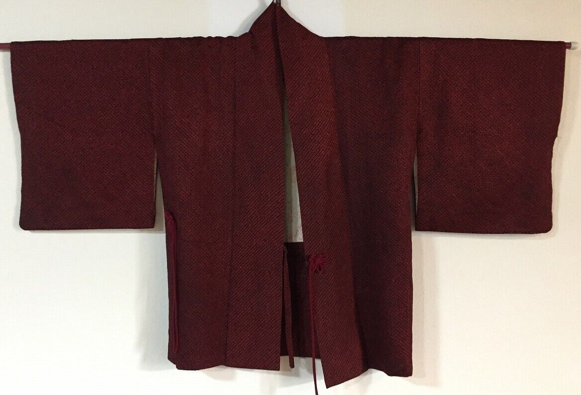 V0724 Japanese Vintage Kimono / HAORI Jacket / SHIBORI