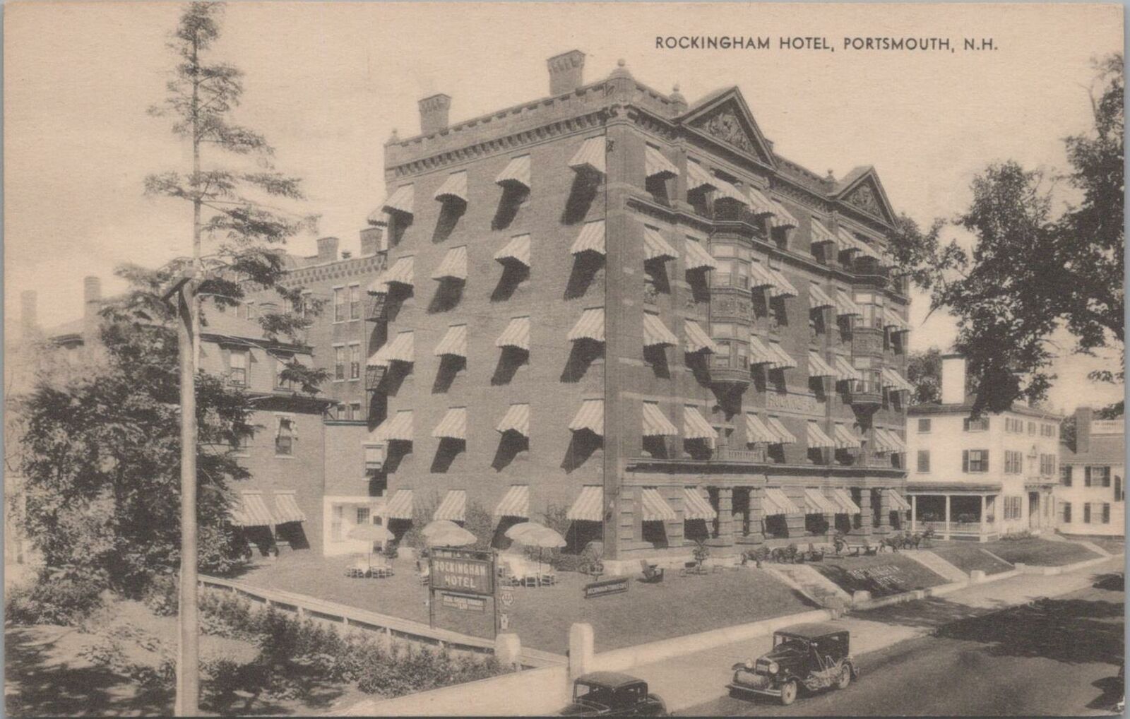 Postcard Rockingham Hotel Portsmouth NH 