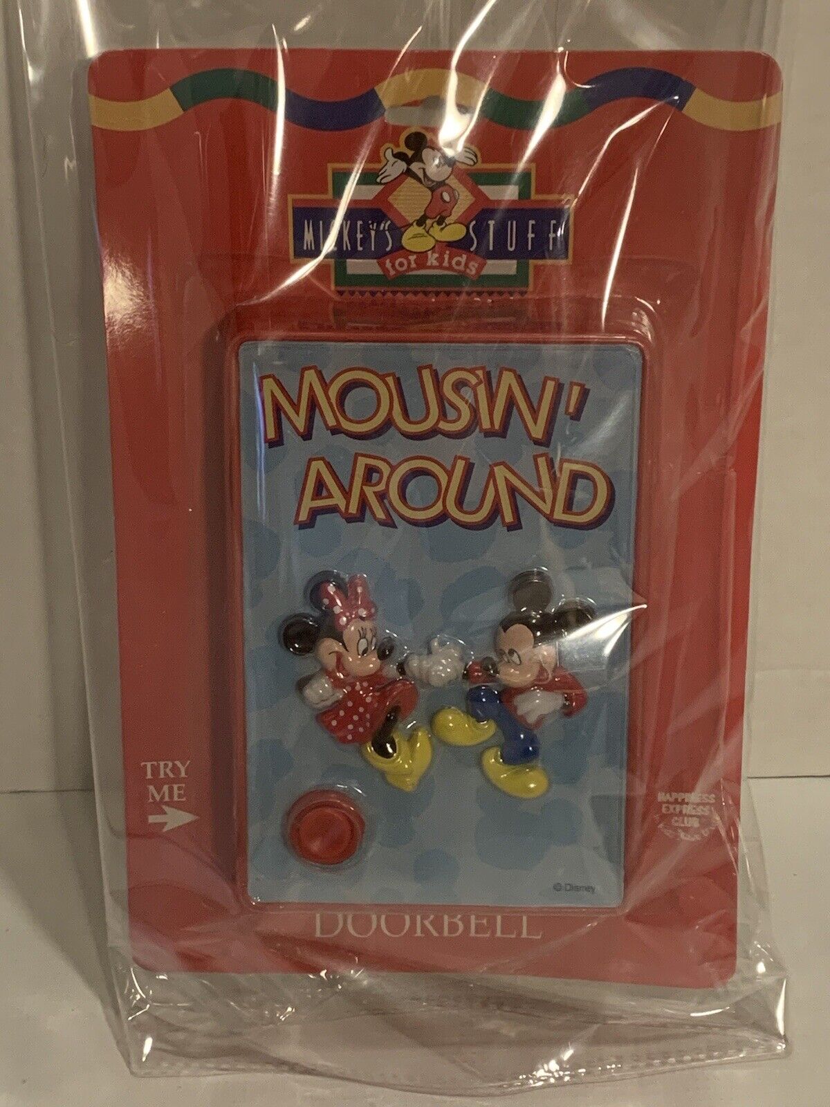 Vintage Disney Mickey Mouse Mousin’ Around Doorbell Sealed 1990\'s