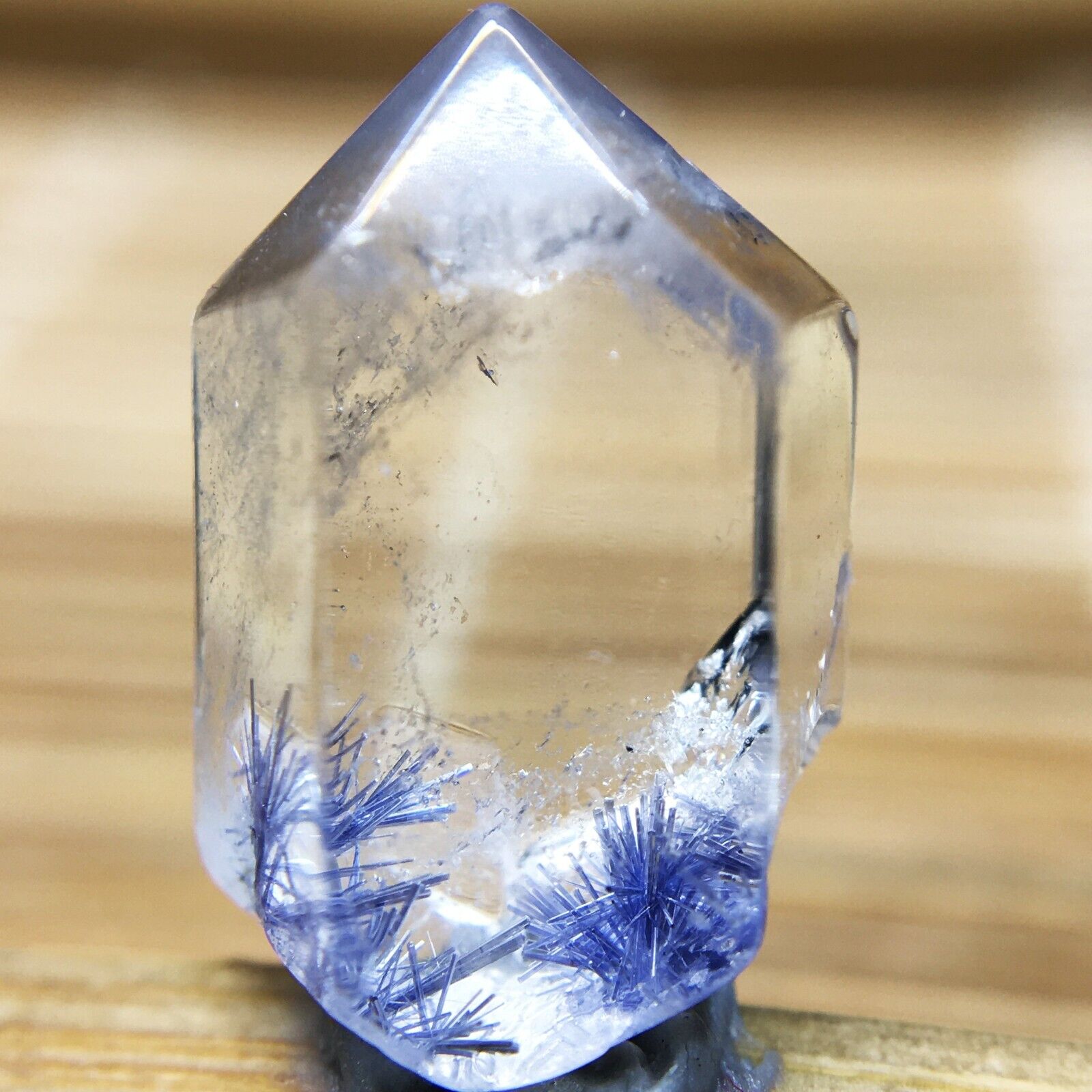 6Ct Very Rare NATURAL Beautiful Blue Dumortierite Quartz Crystal Specimen