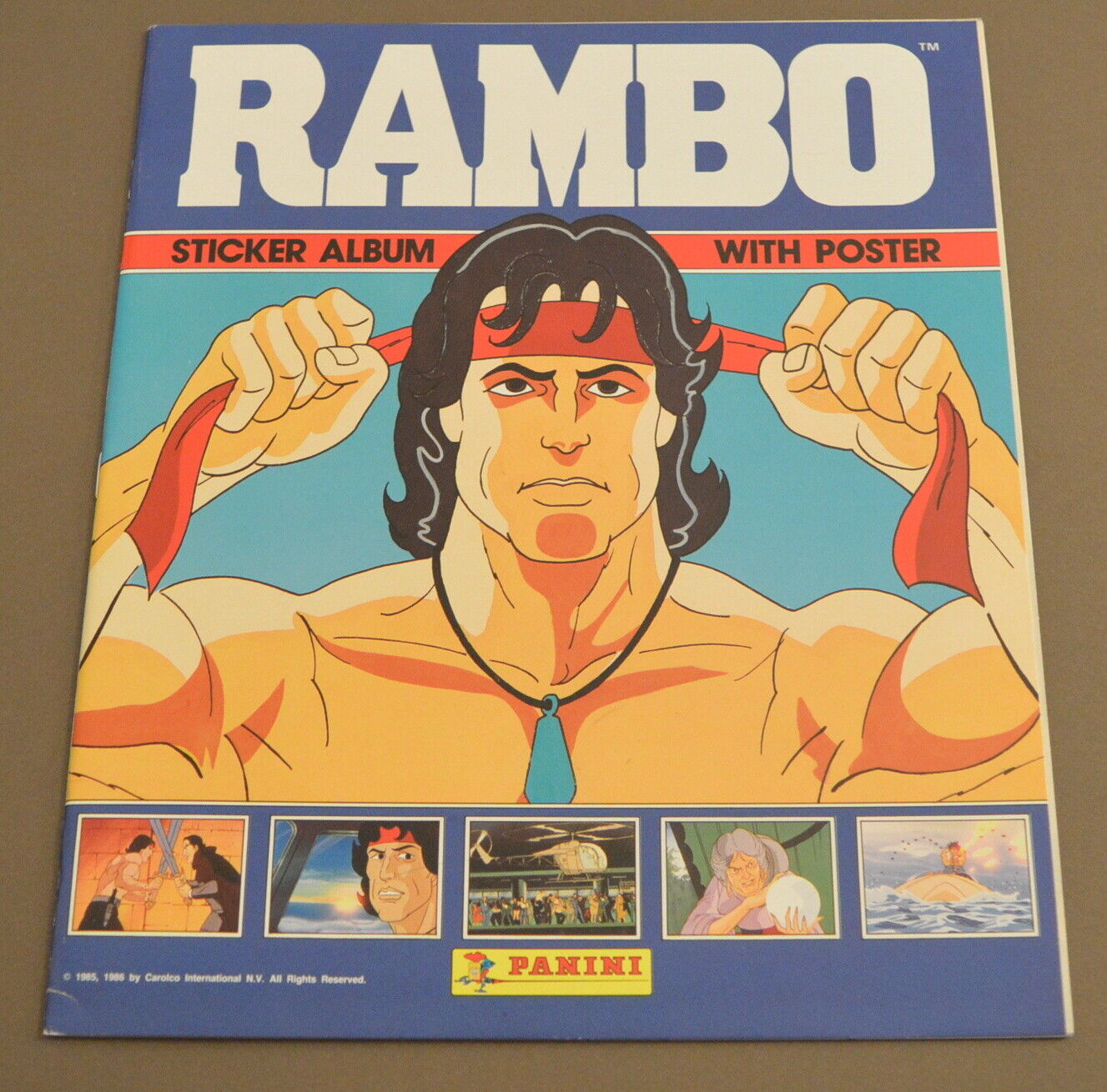 1986 Panini Rambo Empty album