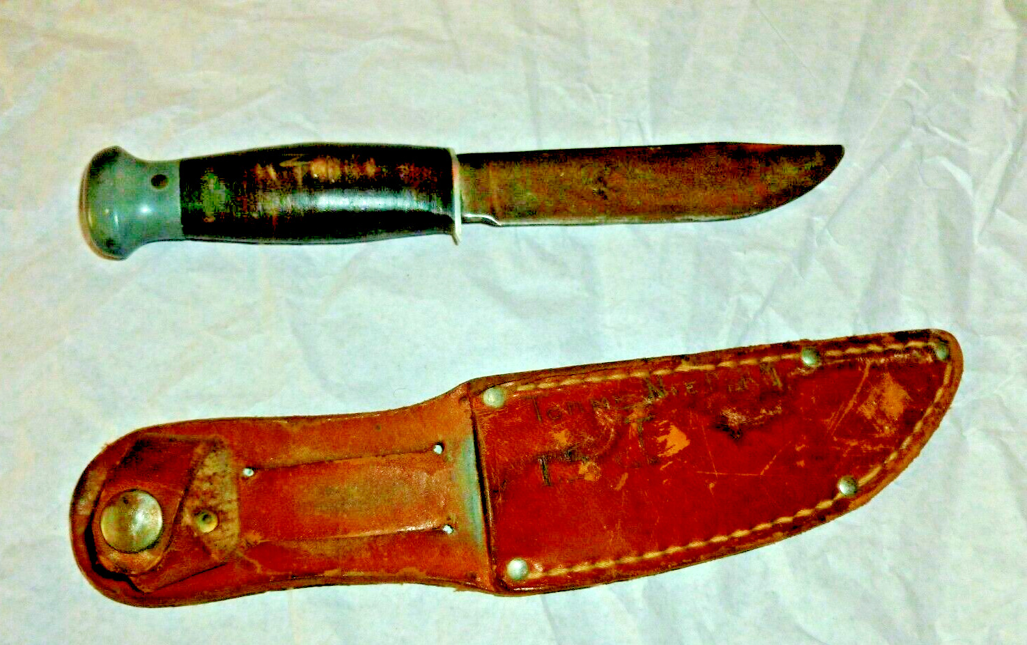 VTG 1930-1940s PAL RH-51 boy scout fixed blade knife w/ sheath