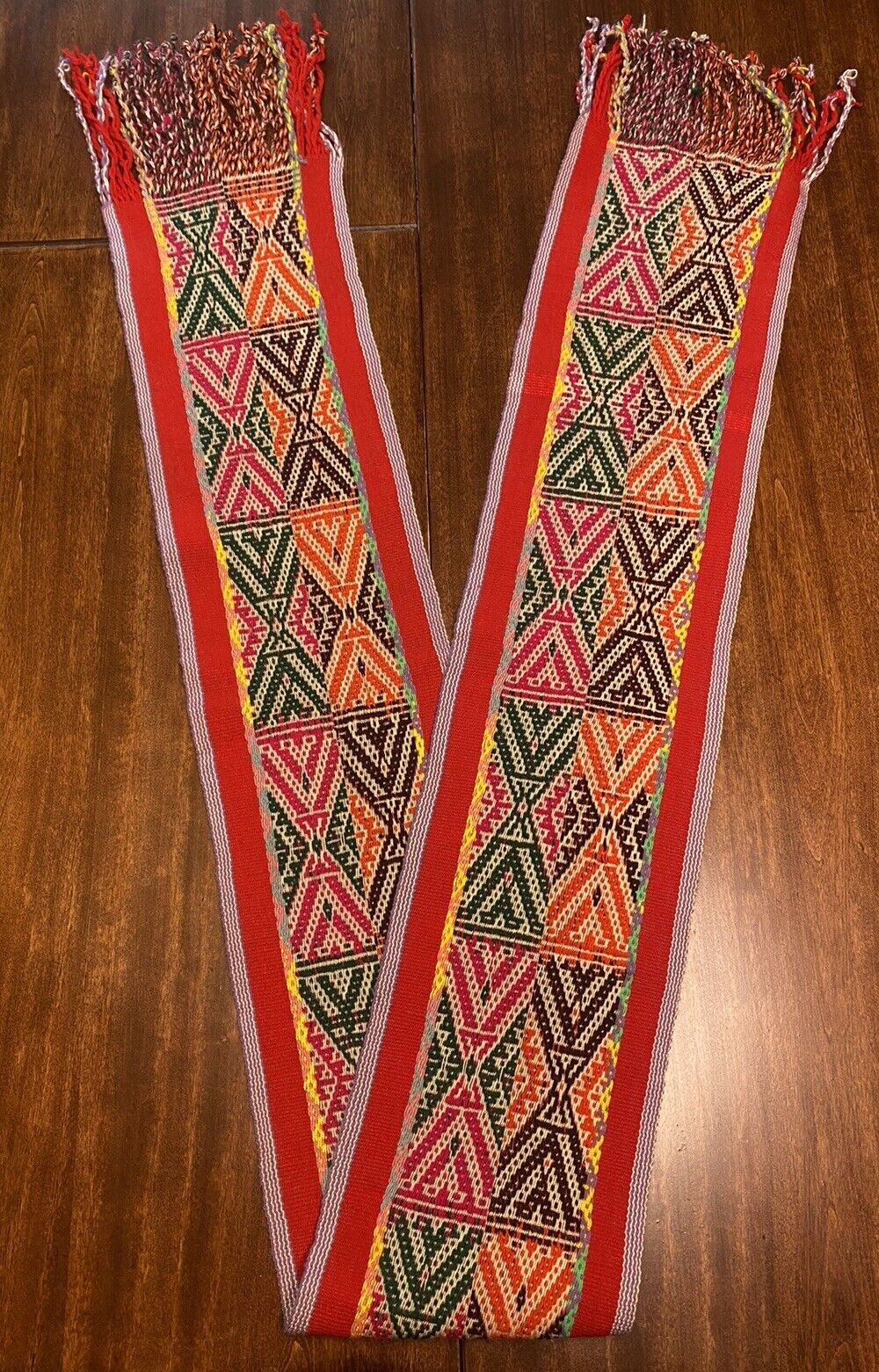 Q’ero Ceremonial Scarf - Peruvian Andean Textile - Double Ch’unchu