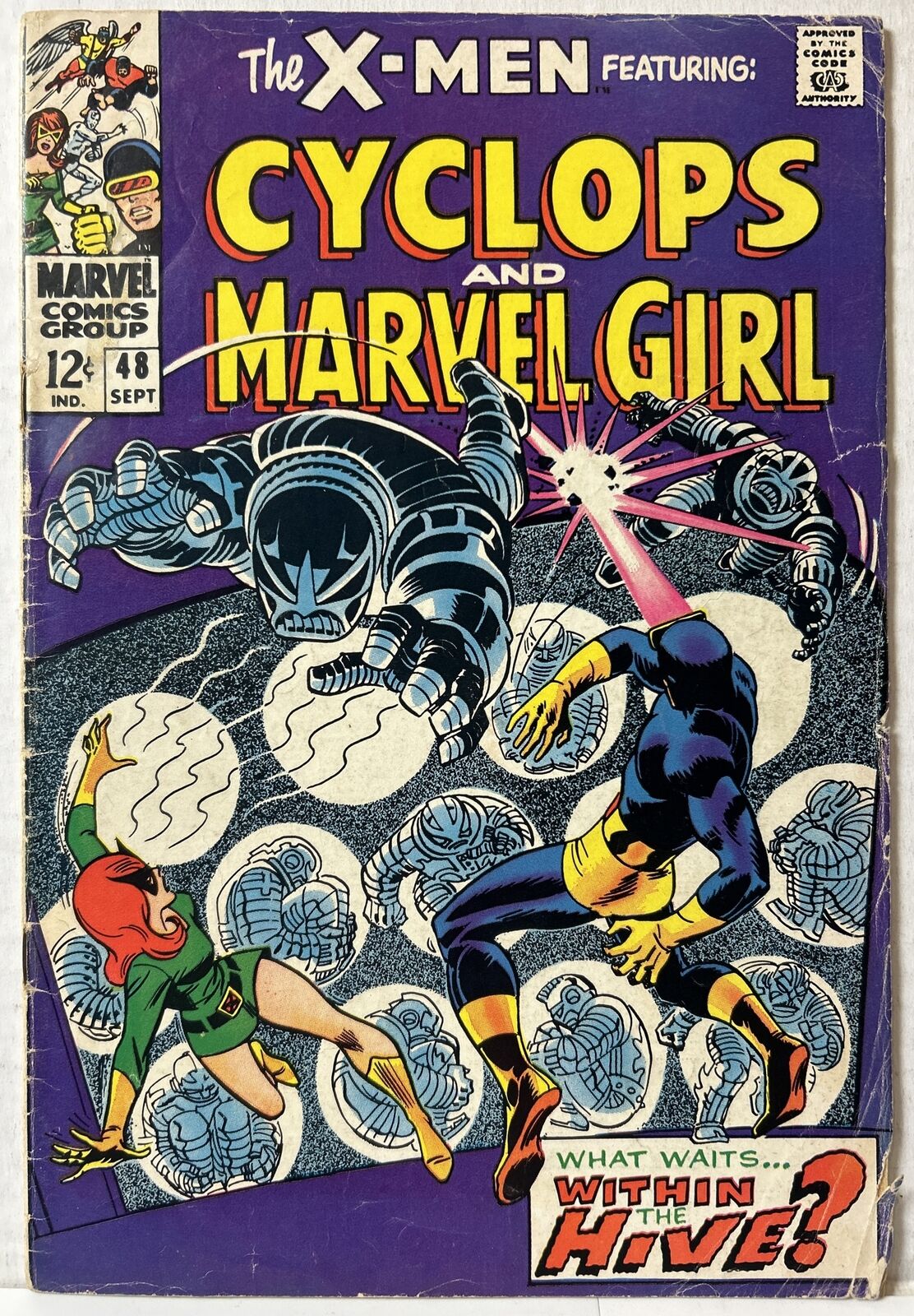 Uncanny X-Men #48 (Marvel Comics 1968) Cyclops & Jean Grey*G-VG*