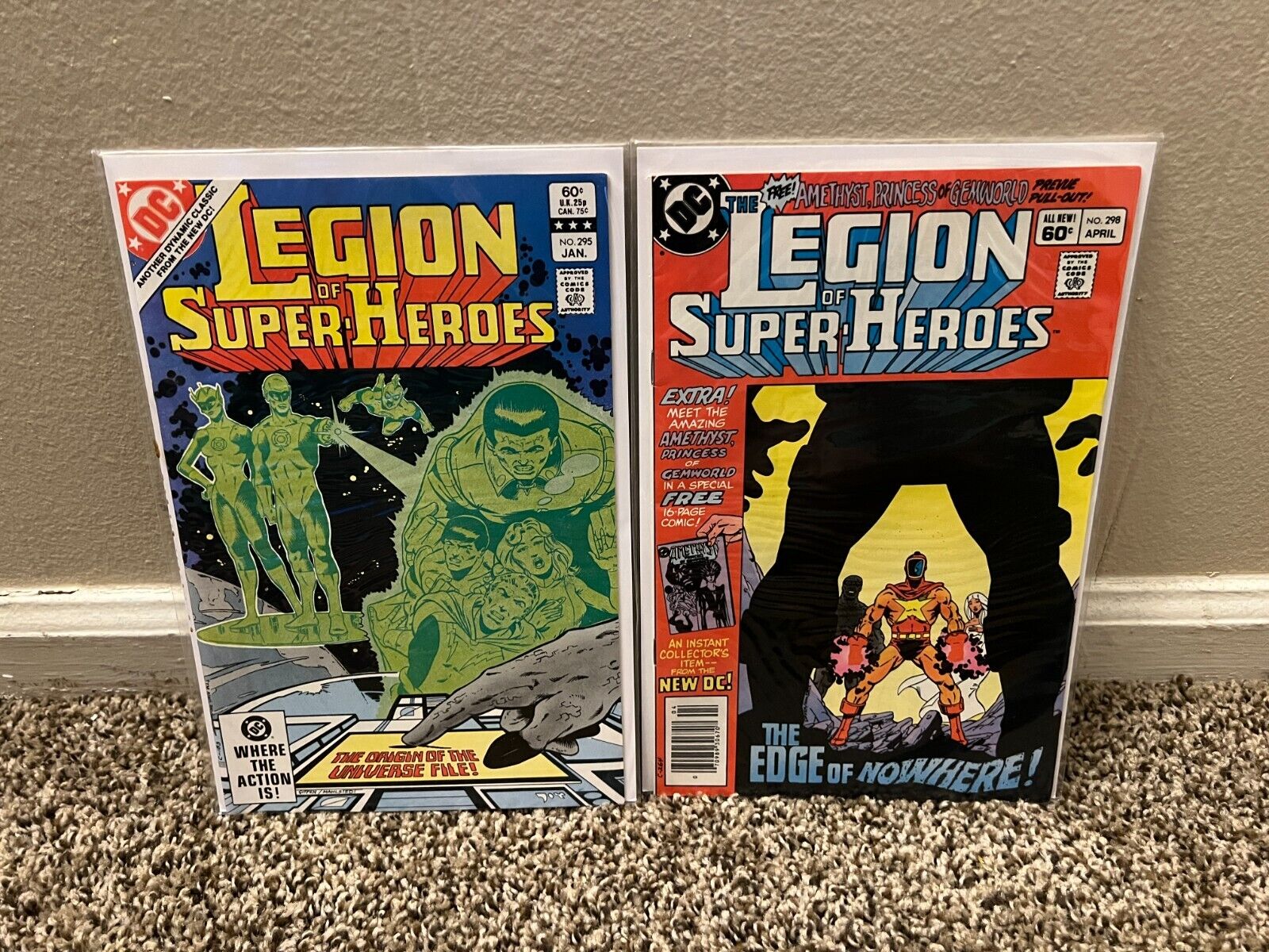 Legion of Super-Heroes #295 and #298 Comic Book Lot DC Comics