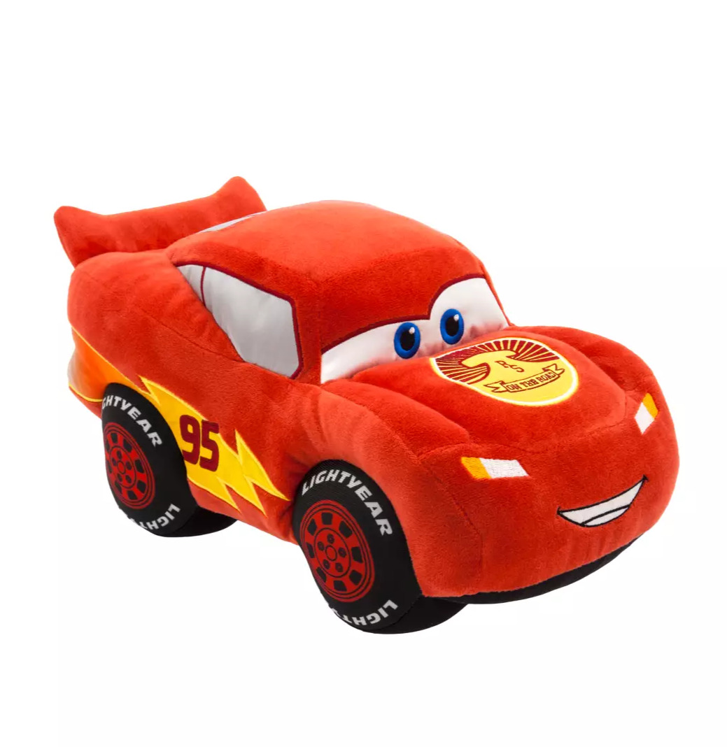 Disney Store Pixar Cars Plush Lightning McQueen  Race Car Medium 12 1/2\'\'