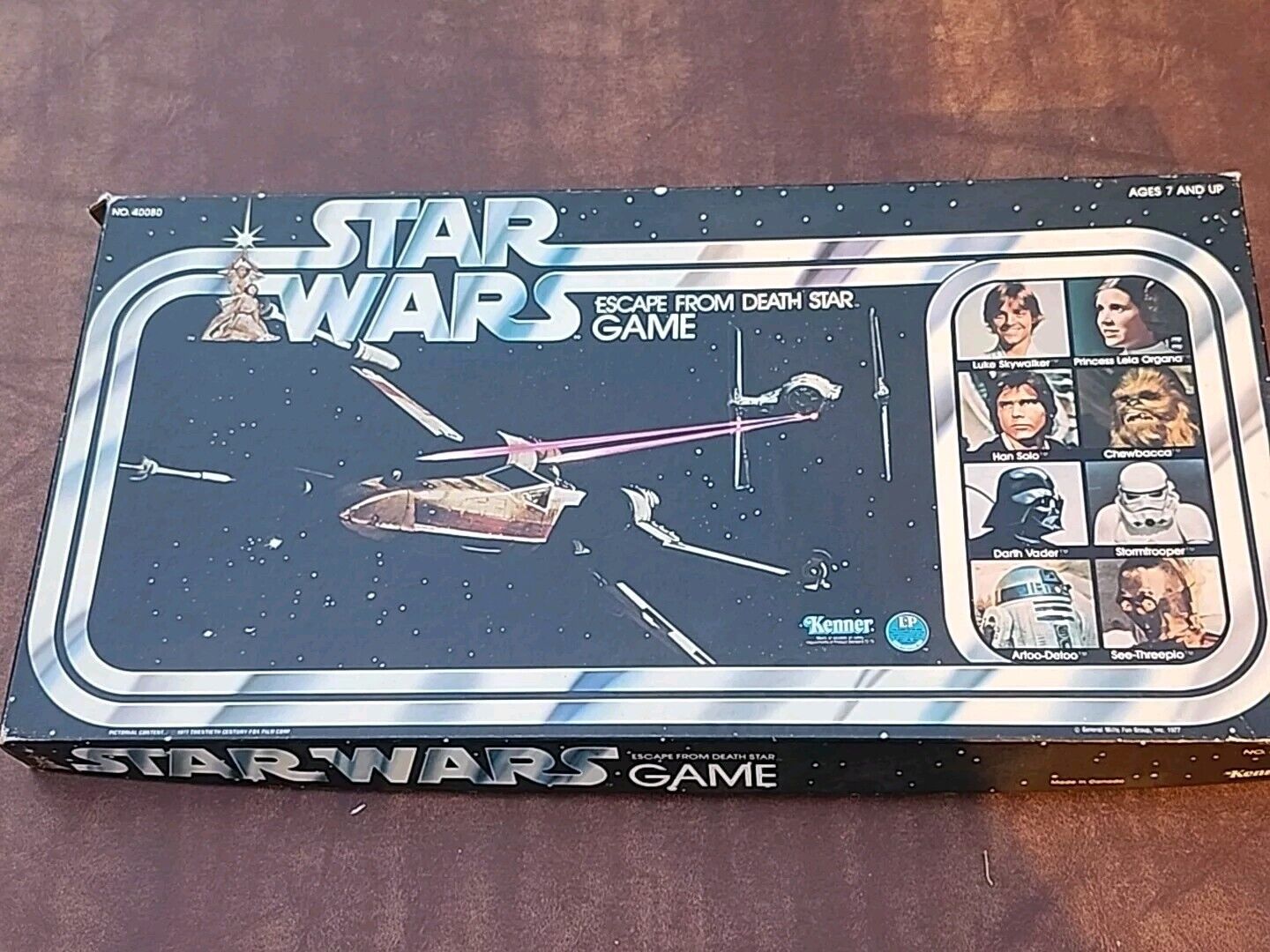 Vtg Original 1977 Kenner Star Wars Escape From Death Star Board Game No 40080