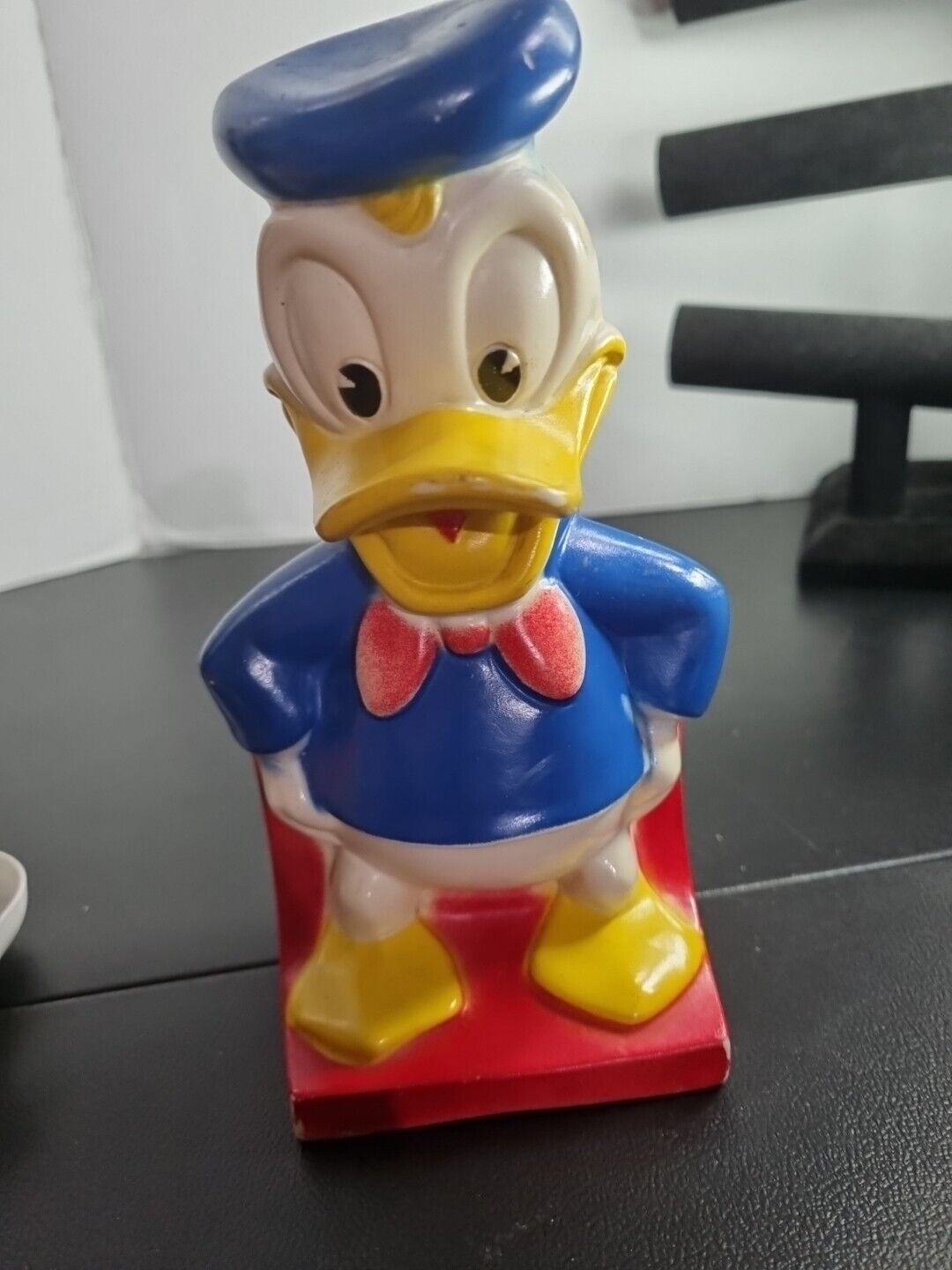 Vtg \'70s Donald Duck Piggy Coin Bank | Walt Disney Productions Play Pal Plastic