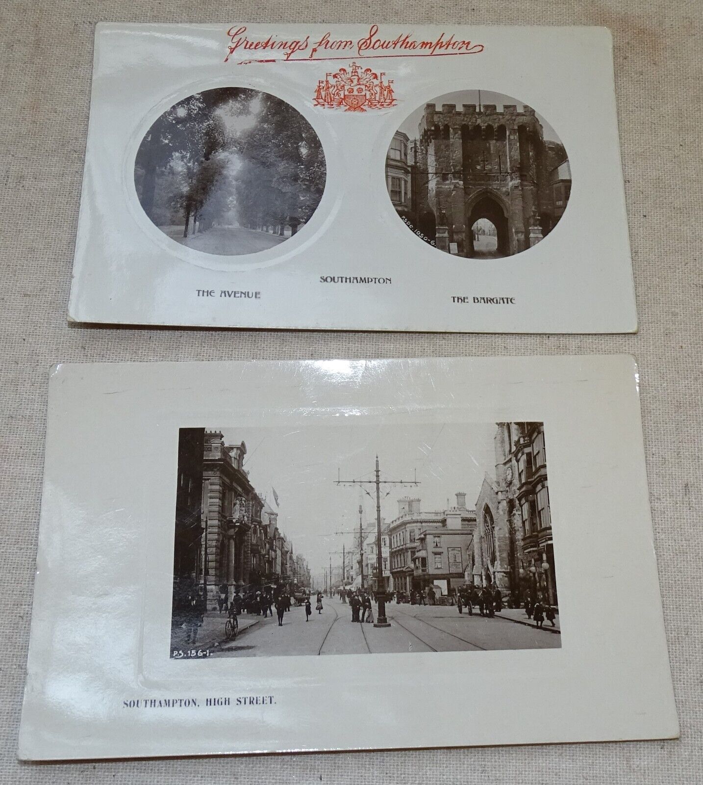 Southampton Hampshire England High Street & Greetings (Avenue/Bargate) Postcards