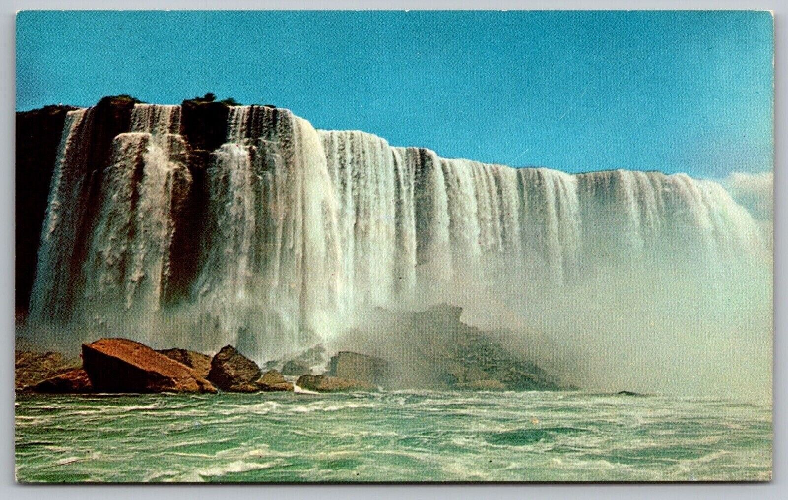 Niagara Falls New York Waterfalls Plastichrome Colourpicture Historic Postcard
