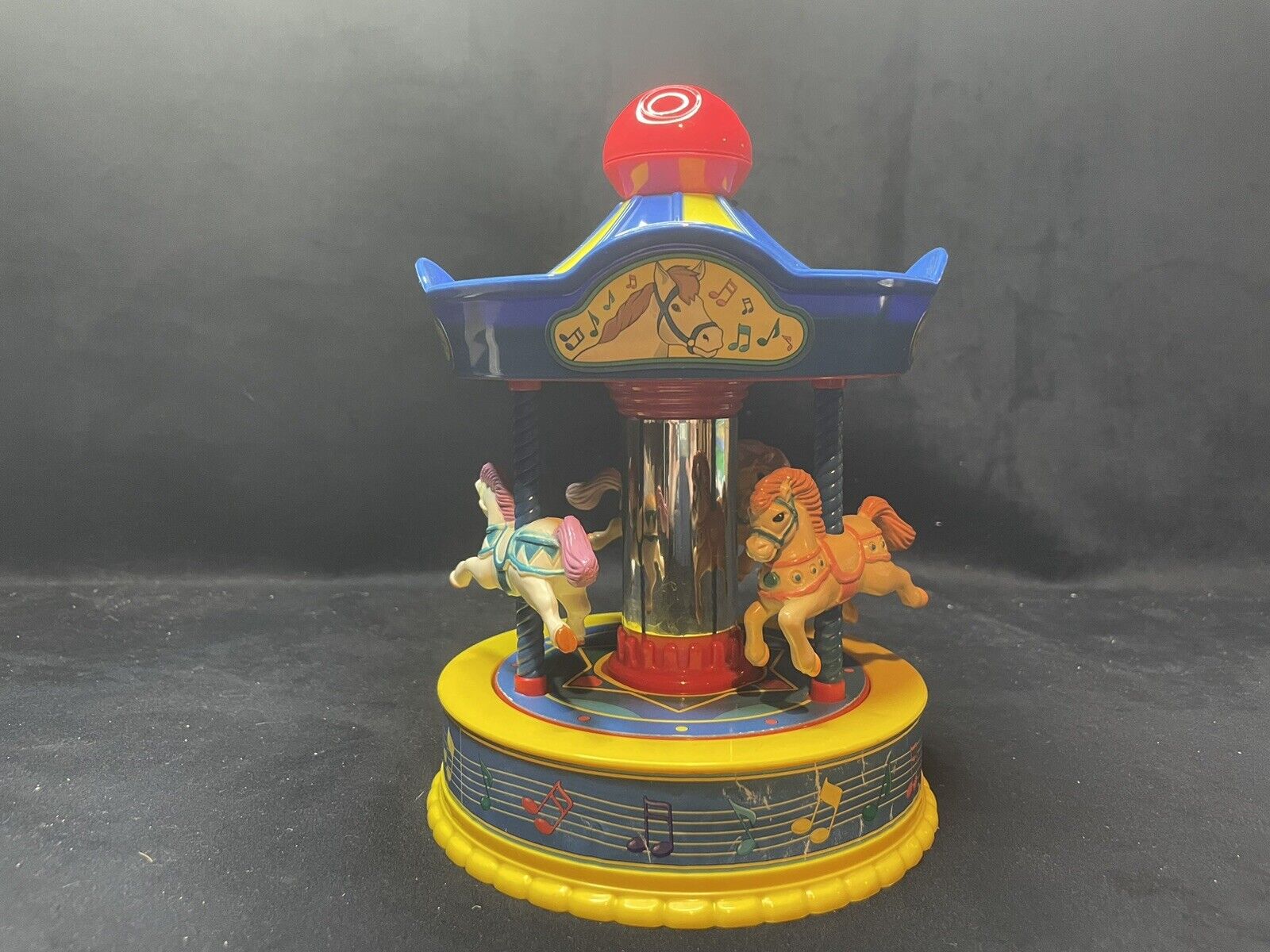 Vintage Battat Musical Carousel As Seen In Baby Einstein (plays A Small World)