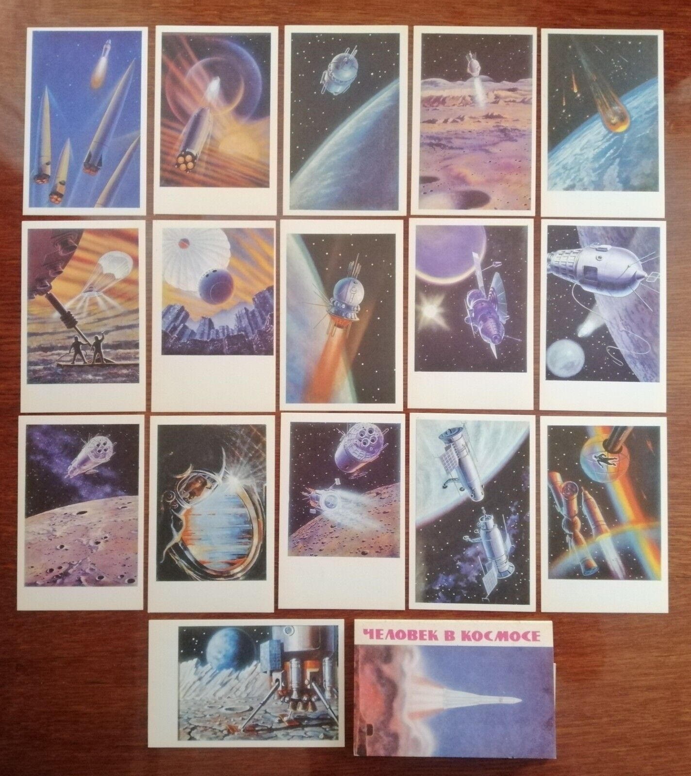 Vintage set of postcards 