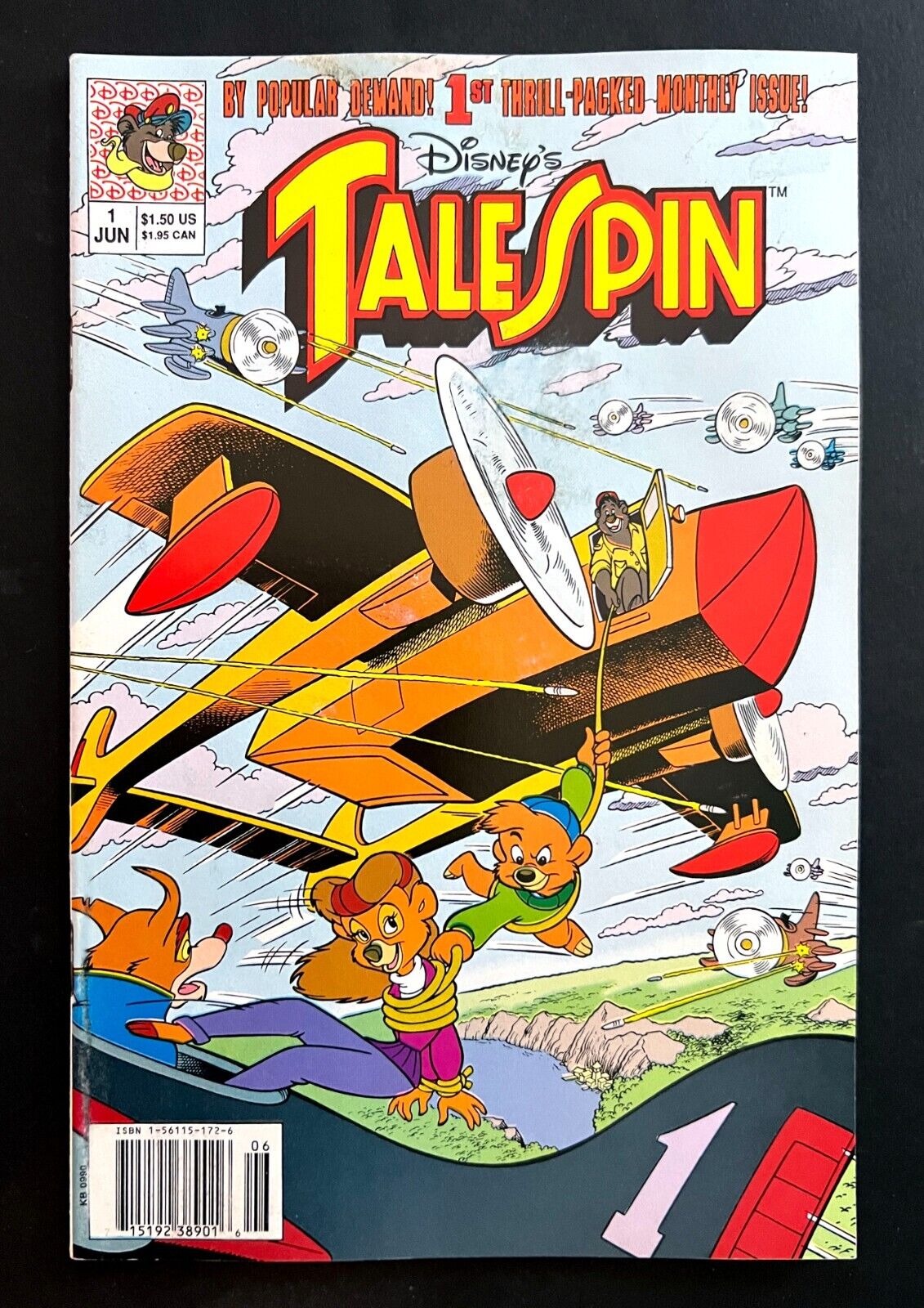 TALE SPIN #1 Newsstand UPC Based on the Cartoon Disney Comics 1991