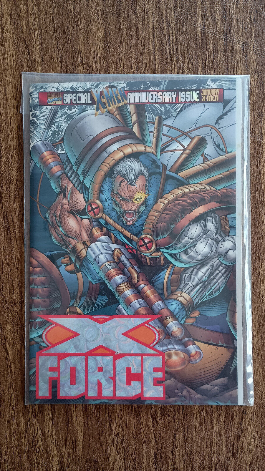X-Force #50 Anniversary Issue (Marvel Comic, 1995) Hologram Cover Comic Book