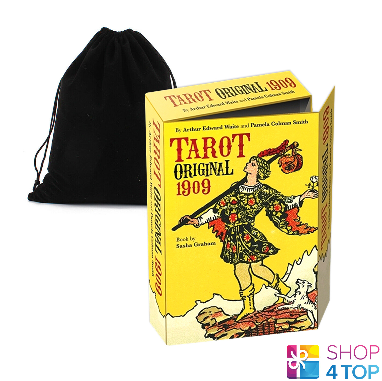 TAROT ORIGINAL 1909 CARDS KIT BOOK DECK LO SCARABEO ESOTERIC FORTUNE AND BAG NEW