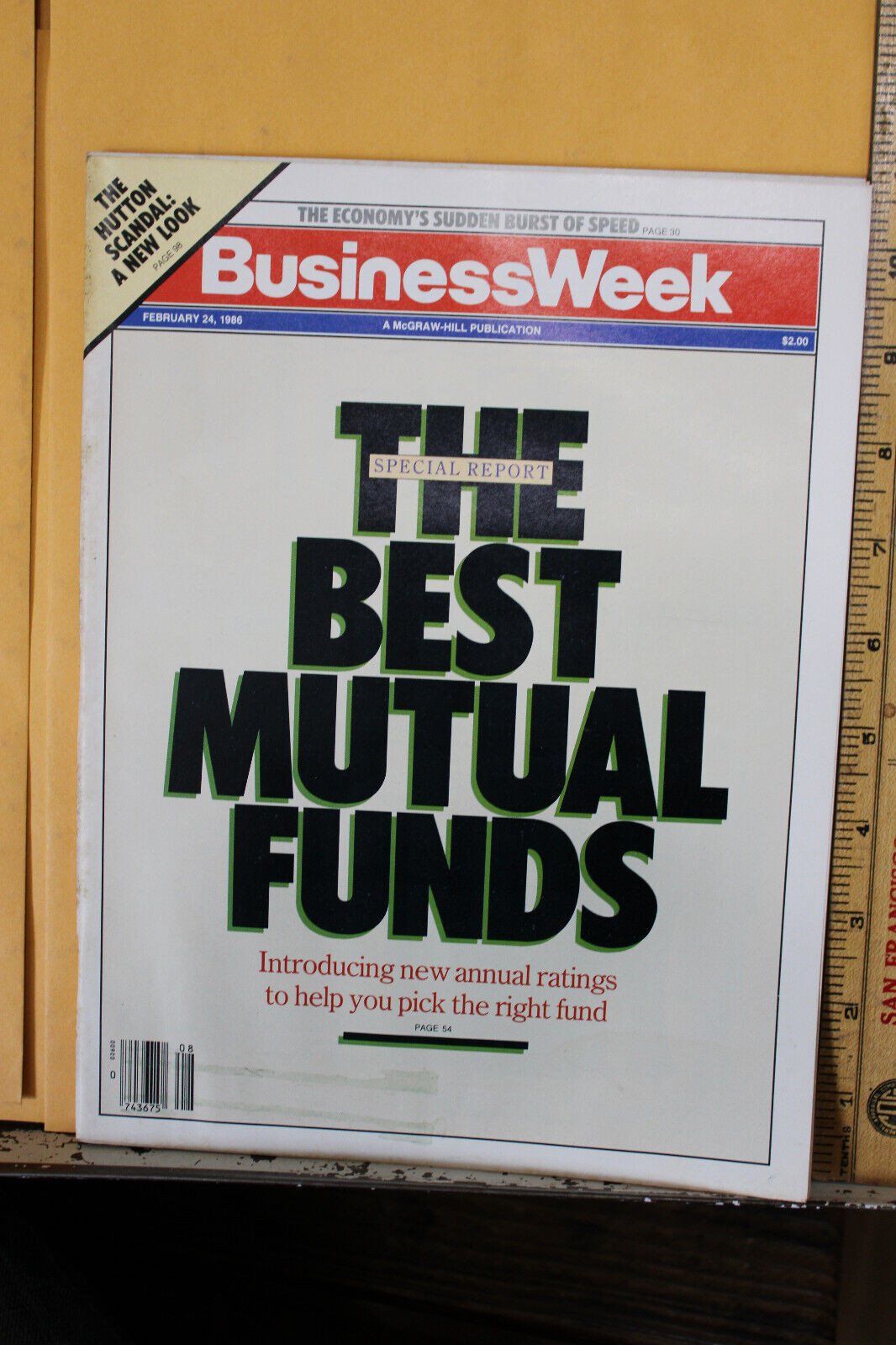 1986 Business Week Magazine Best Mutual Funds Irwin James Kodak Computervision