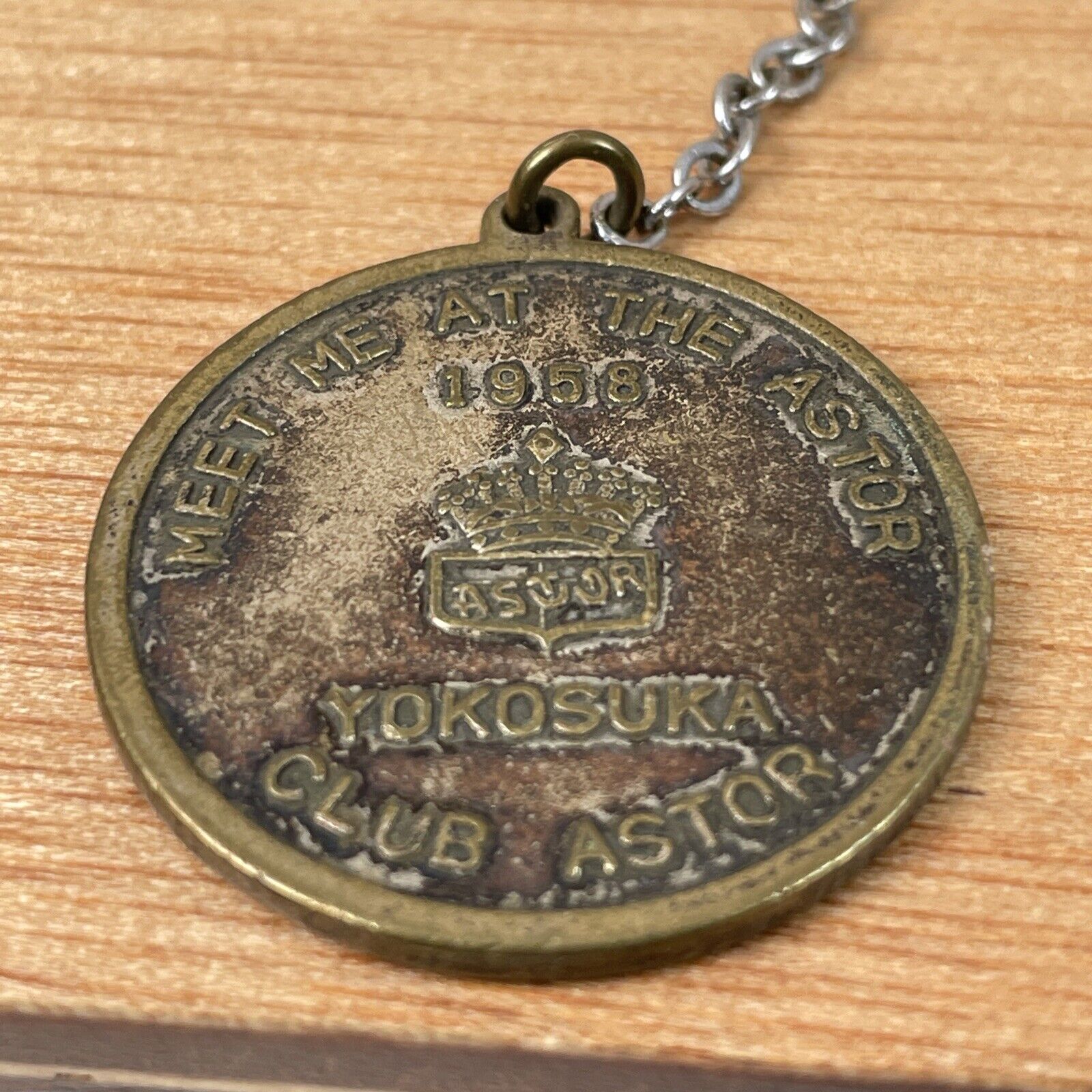 Club Astor Yokosuka Japan 1958 pendant necklace keychain thing