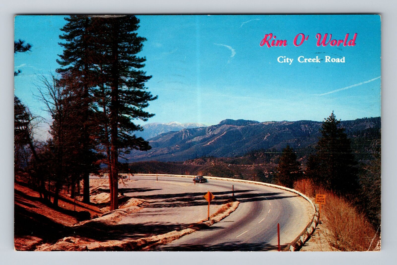 City Creek Highway CA-California, City Creek Road, Vintage c1961 Postcard