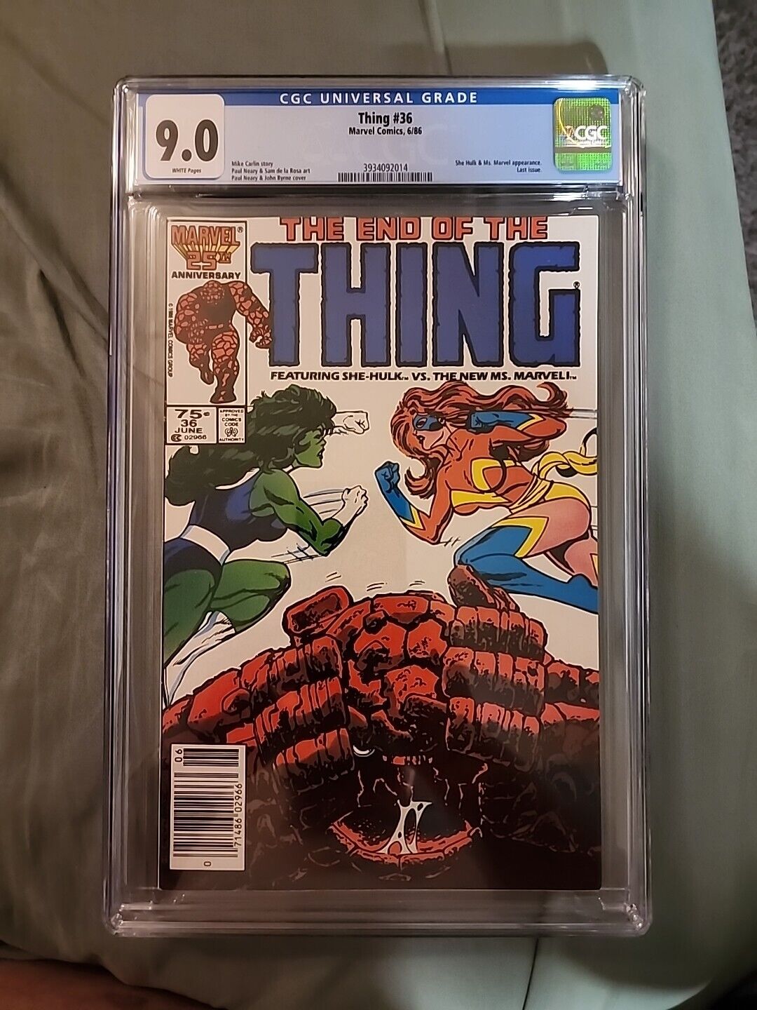The Thing #36 (Marvel Comics June 1986) 9.0 VF/NM Slab