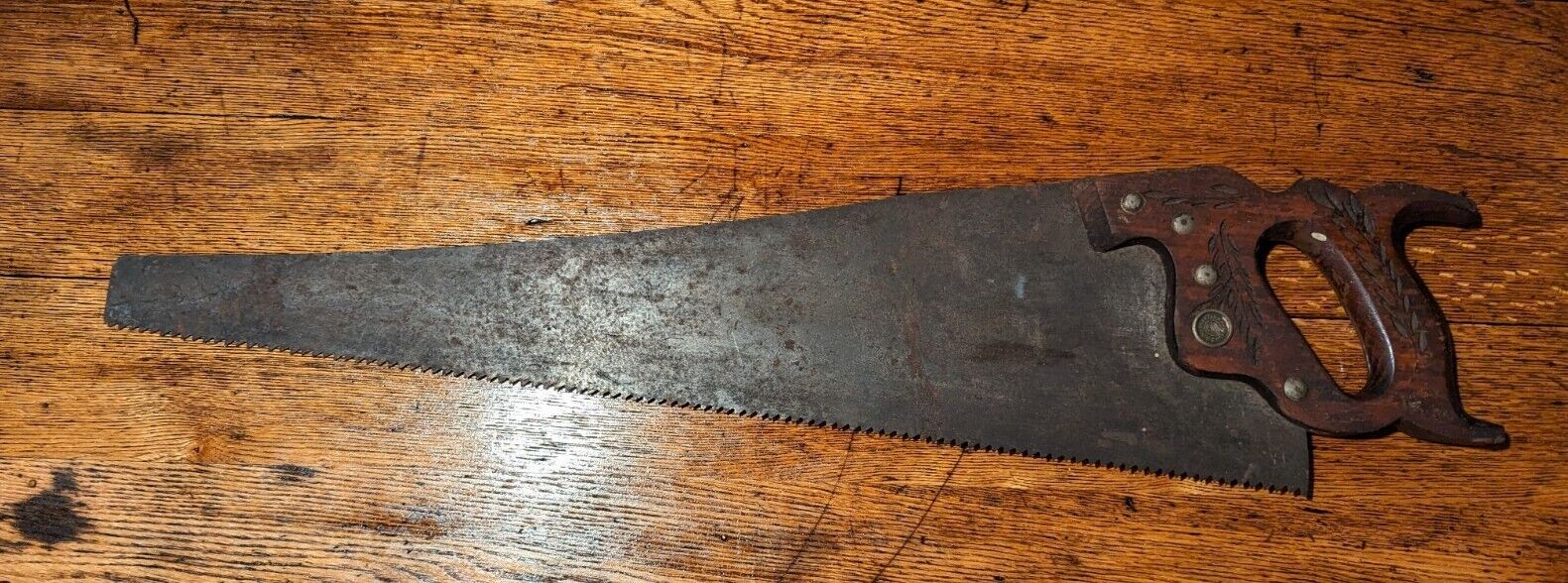 Disston Challenger Rip Saw 26 inches 4 TPI Made in USA Pennsylvania Vintage