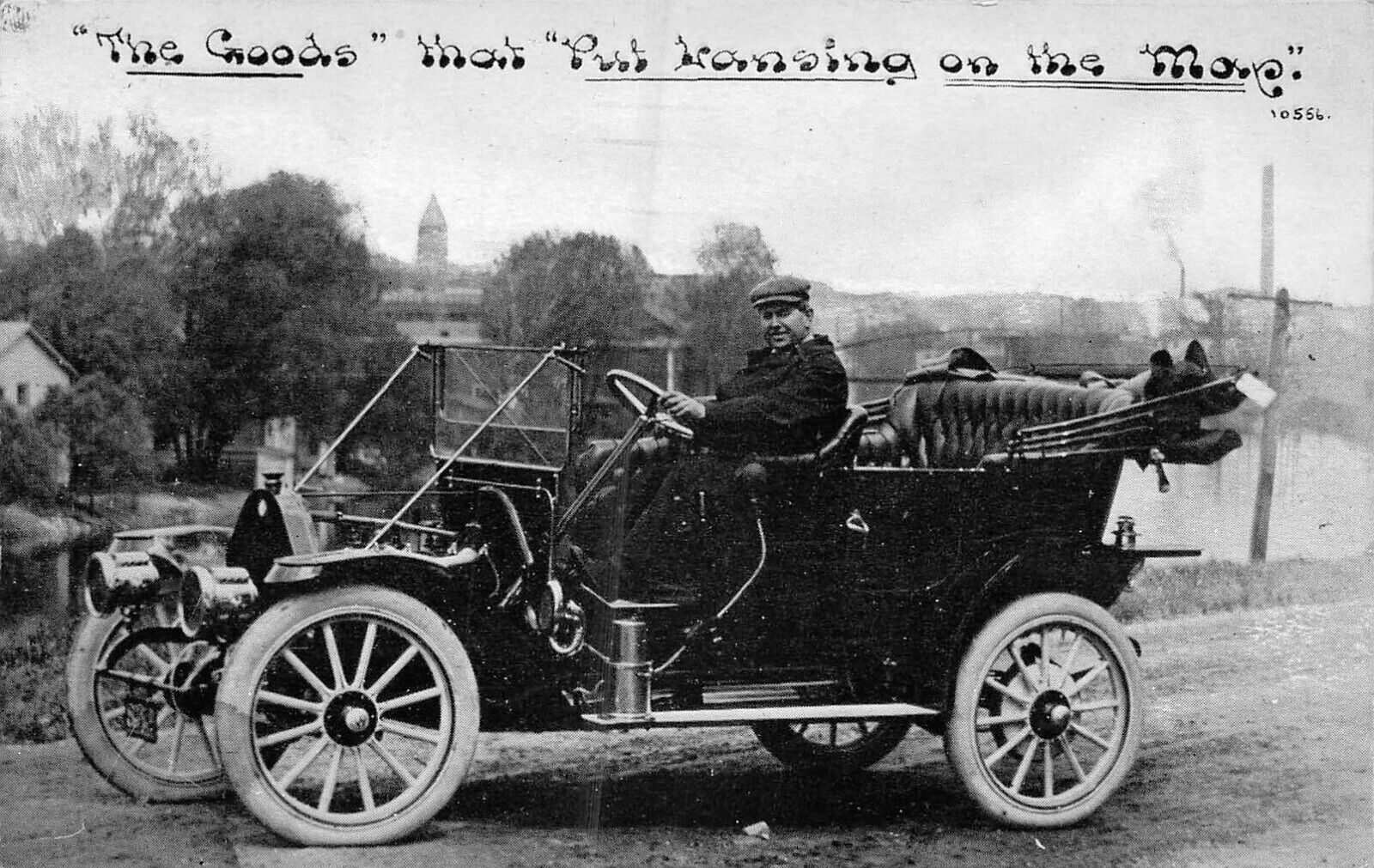THE GOODS What Put Lansing Michigan on the Map REO Motor Car 1912 Postcard