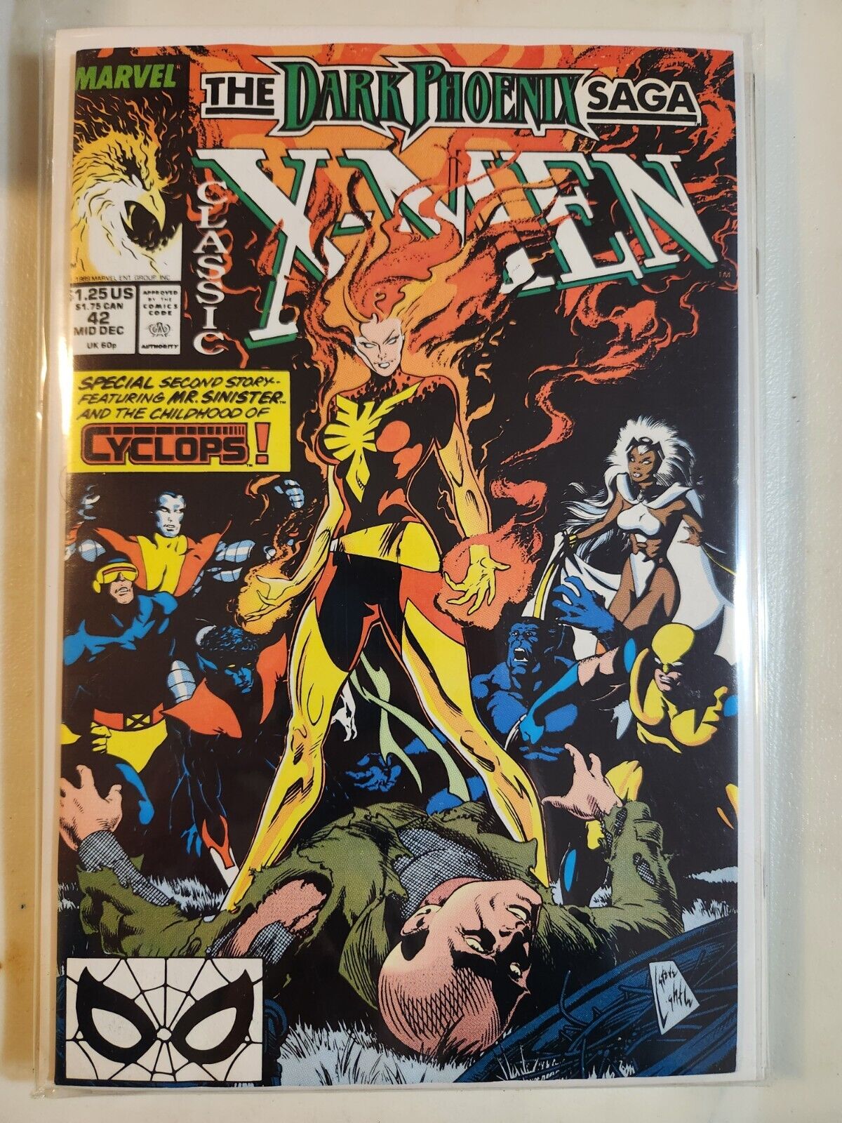 Classic X-Men #42 1989 MARVEL COMIC BOOK 7.5-8.0 AVG V34-78