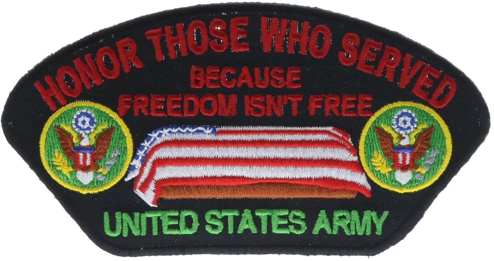 Honor Those Who Served US Army Troops Freedom Isn\'t Free Veteran Patch PW F1D16R