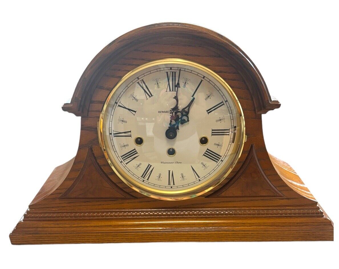VTG Howard Miller Model 613-102 Mechanical Westminster Chime Mantel Clock w/ Key