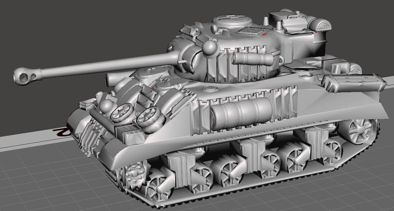 English Sherman Firefly Tank 1:43 Scale model kits DIY