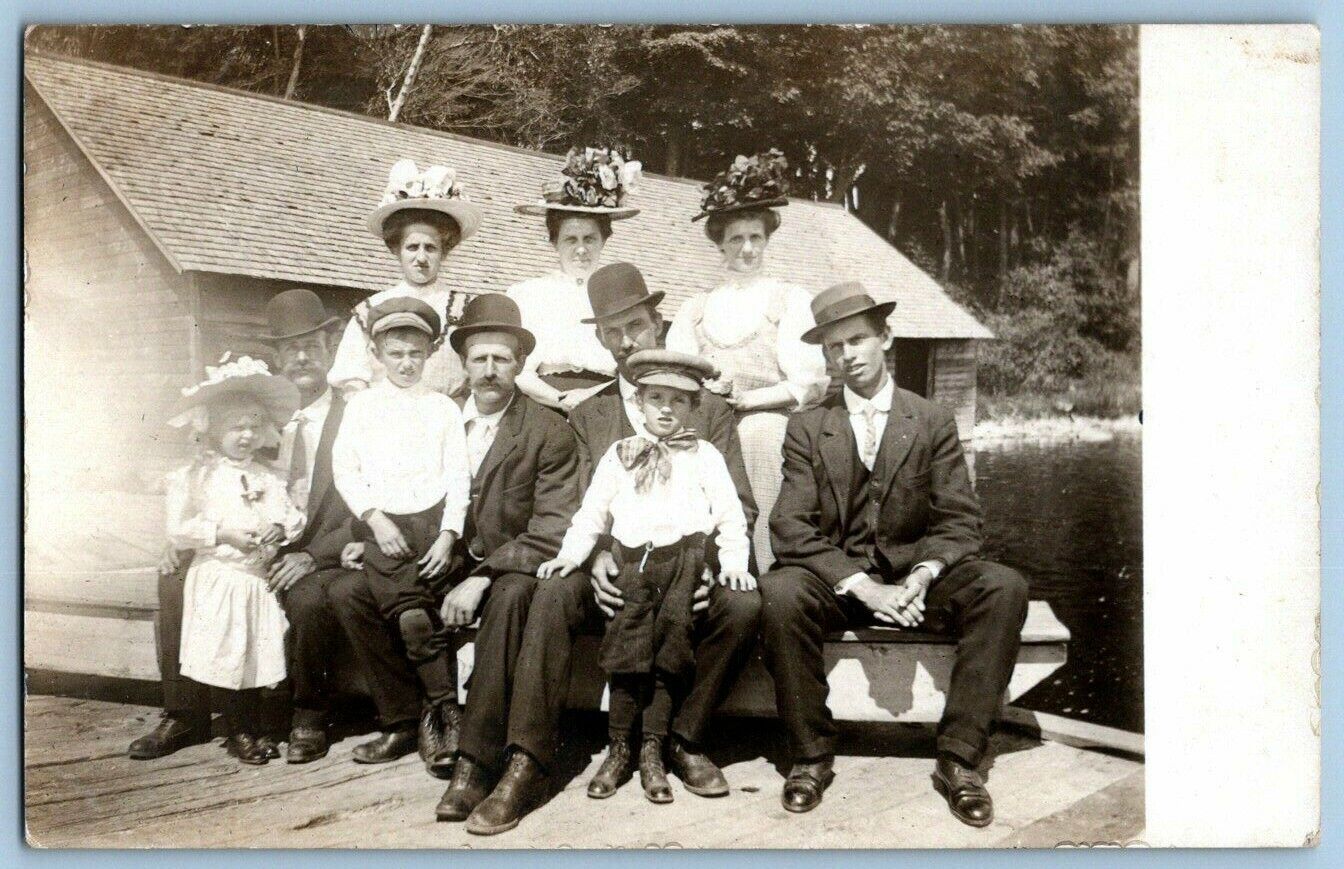 RPPC Postcard~ Outdoor Family Portrait
