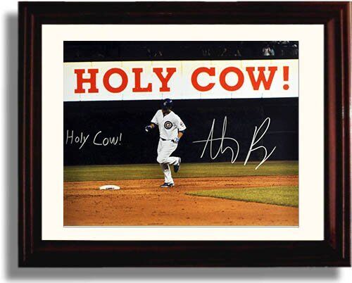 Gallery Framed Anthony Rizzo - Holy Cow Autograph Replica Print