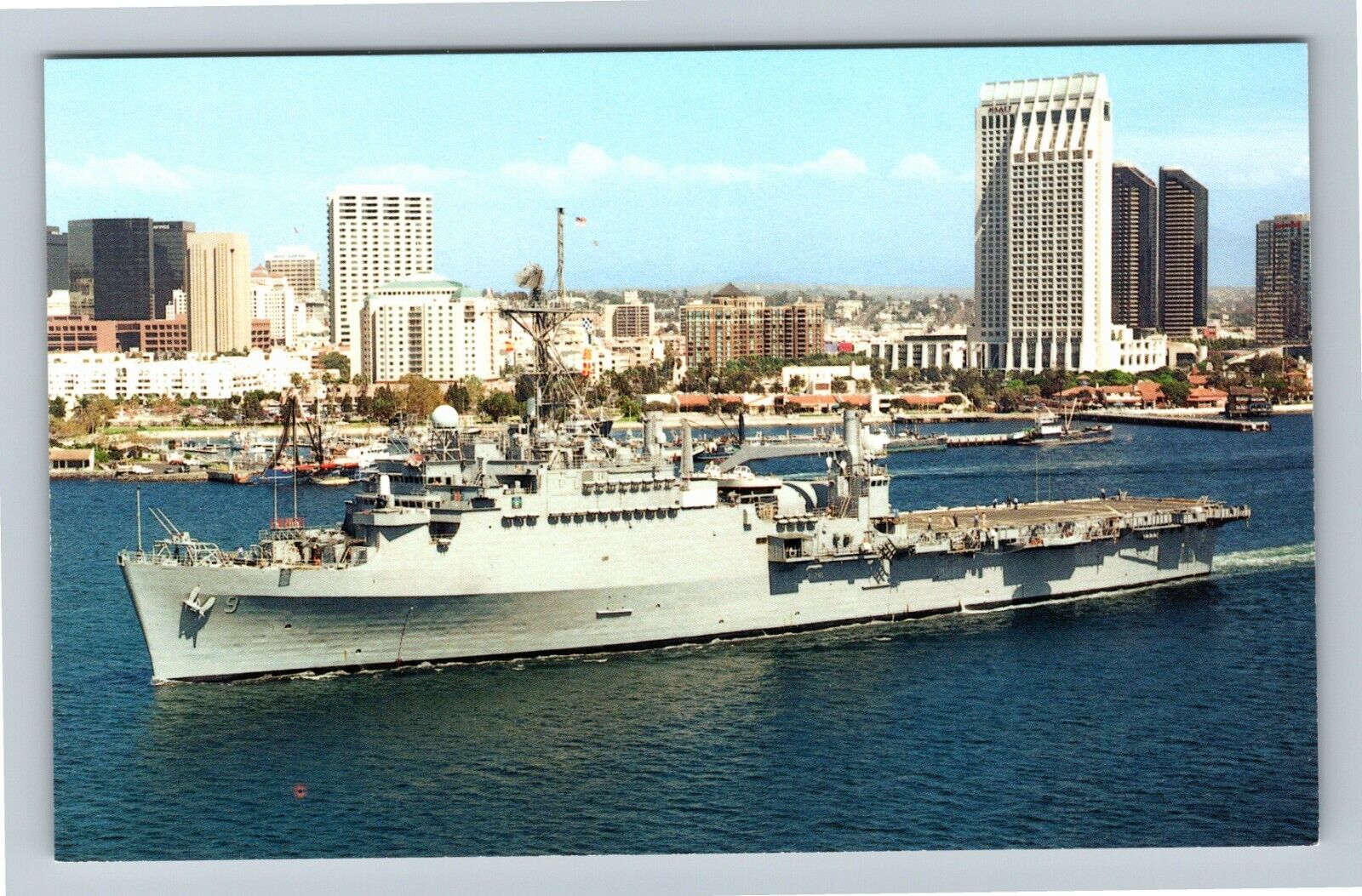 USS Denver LPD-9 Vintage Postcard
