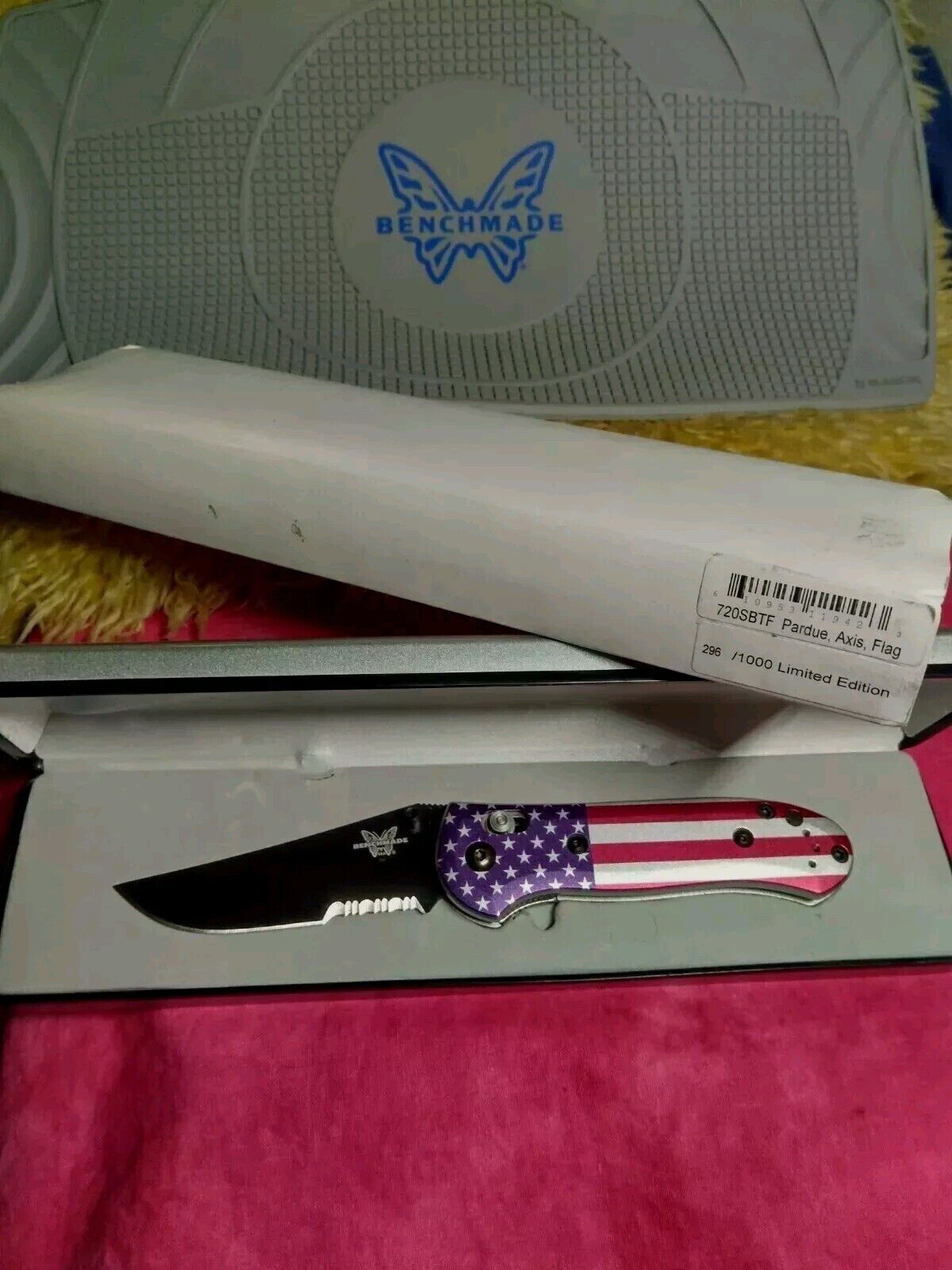 BENCHMADE 🦋   *720SBTF* 🇺🇸FLAG🇺🇸(Alum/154cm.) Brand New   Father's Day 🎁