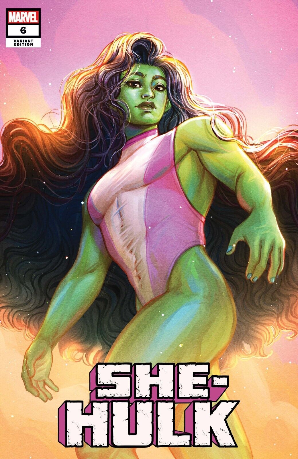 She-Hulk #6 E Edge Variant Cover (A) Marvel Comics September 2022