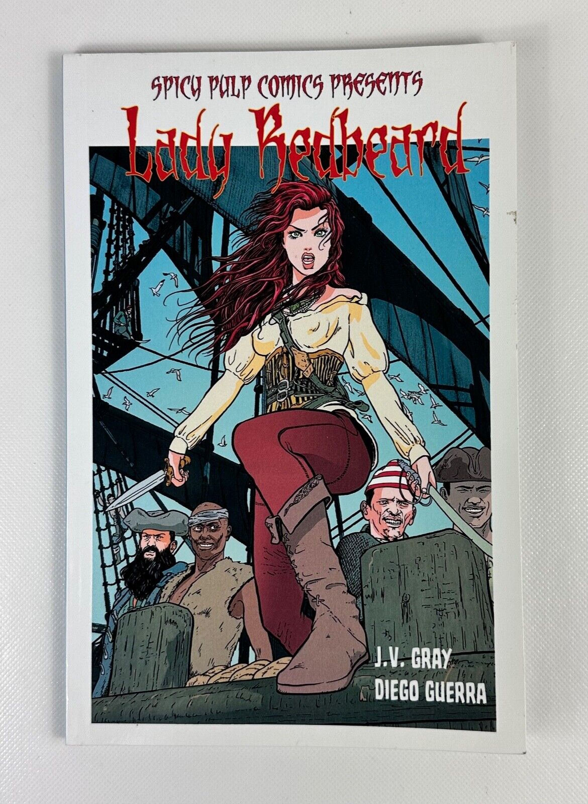 Spicy Pulp Comics Featuring Lady Redbeard by Justin Gray Signed