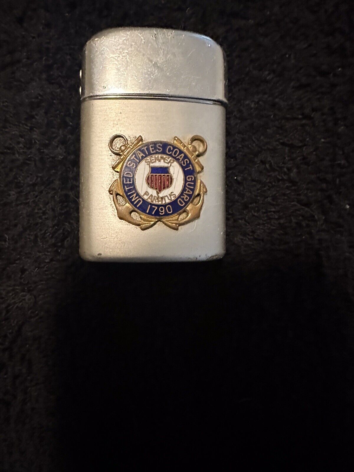 Vintage Ronson USCG Lighter~British Empire Made 188507