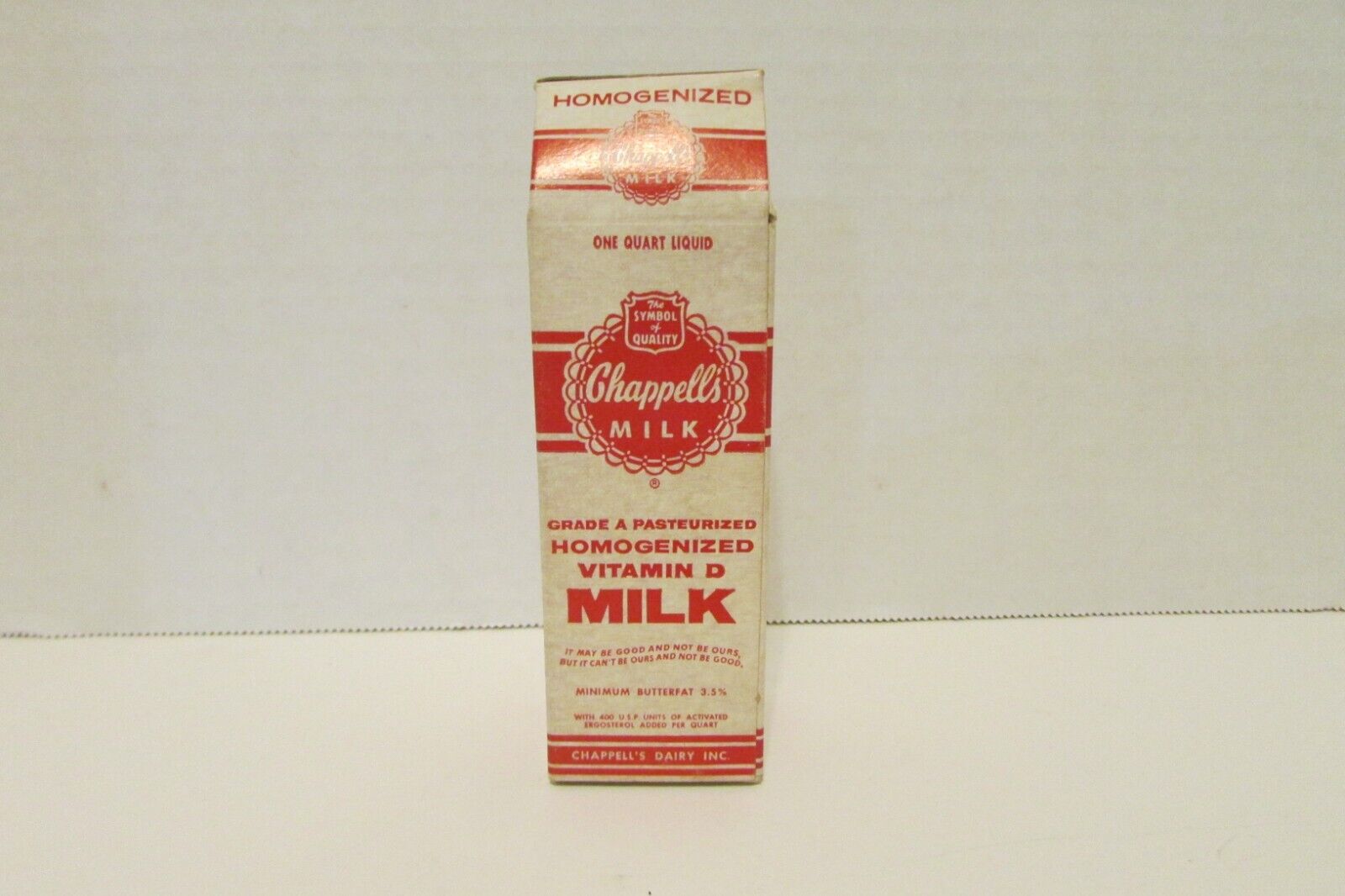 Advertising~Chappell\'s Homogenized Milk Campbellsville KY Carton of Matches