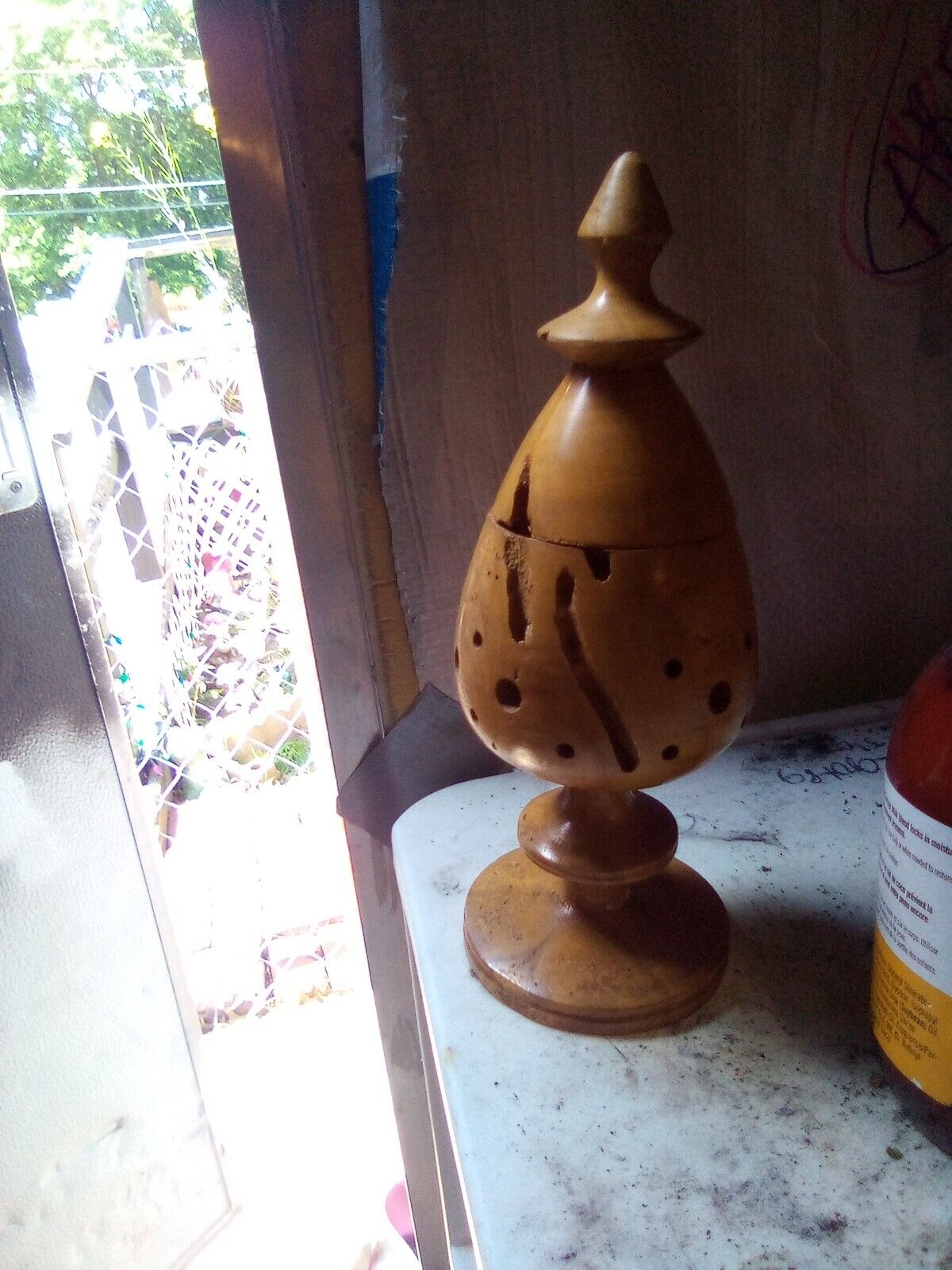handmade antique wooden thing