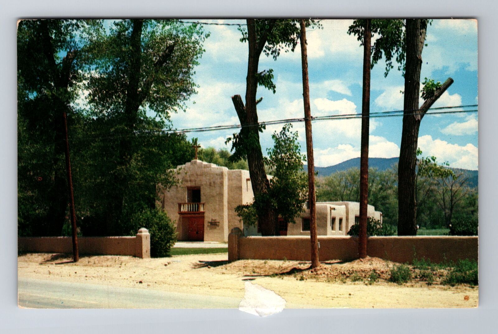 Taos NM-New Mexico, First Presbyterian Church, Religion, Vintage c1968 Postcard