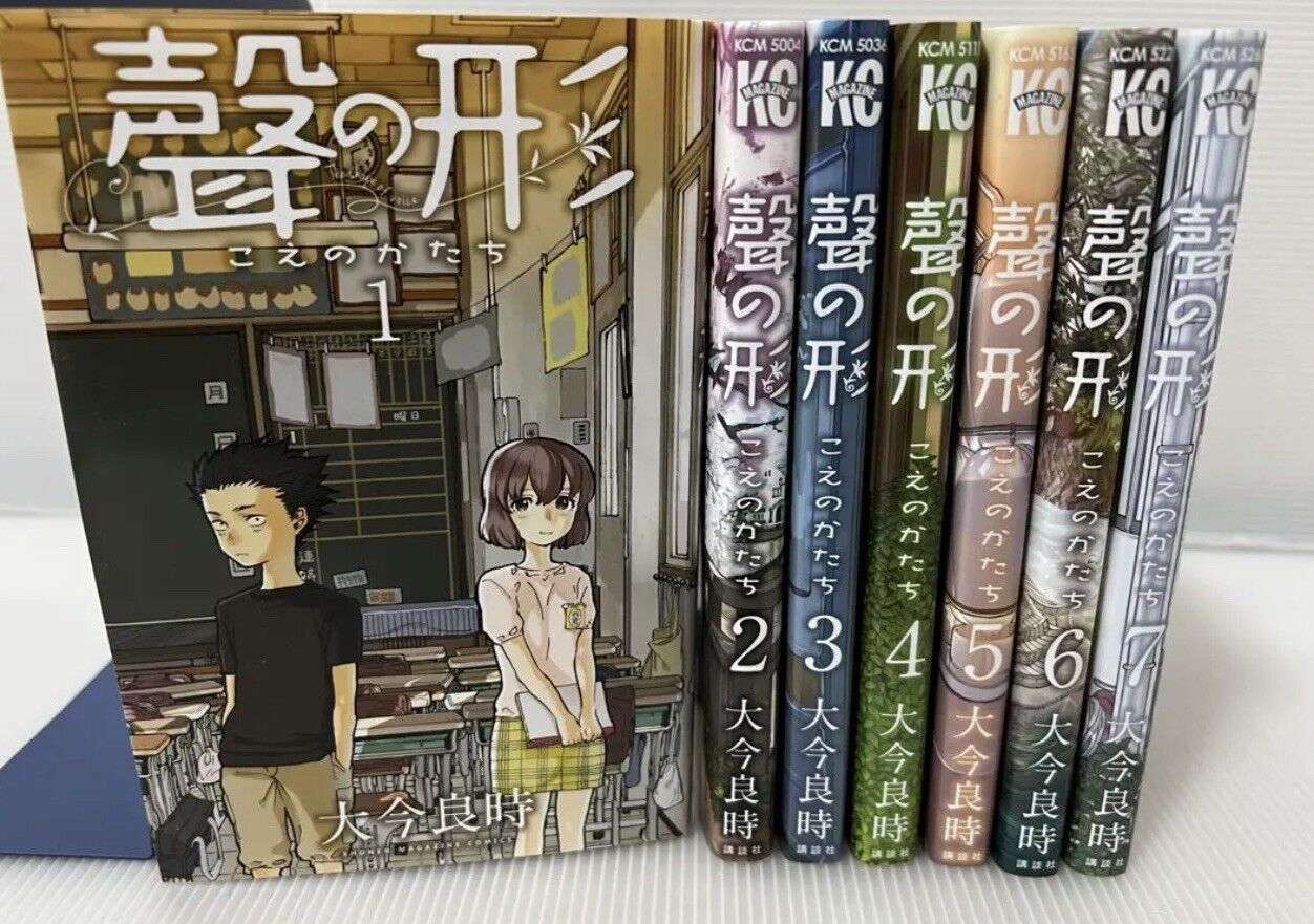A Silent Voice Koe no Katachi 1-7 Manga Comic Complete set in Japanese Used