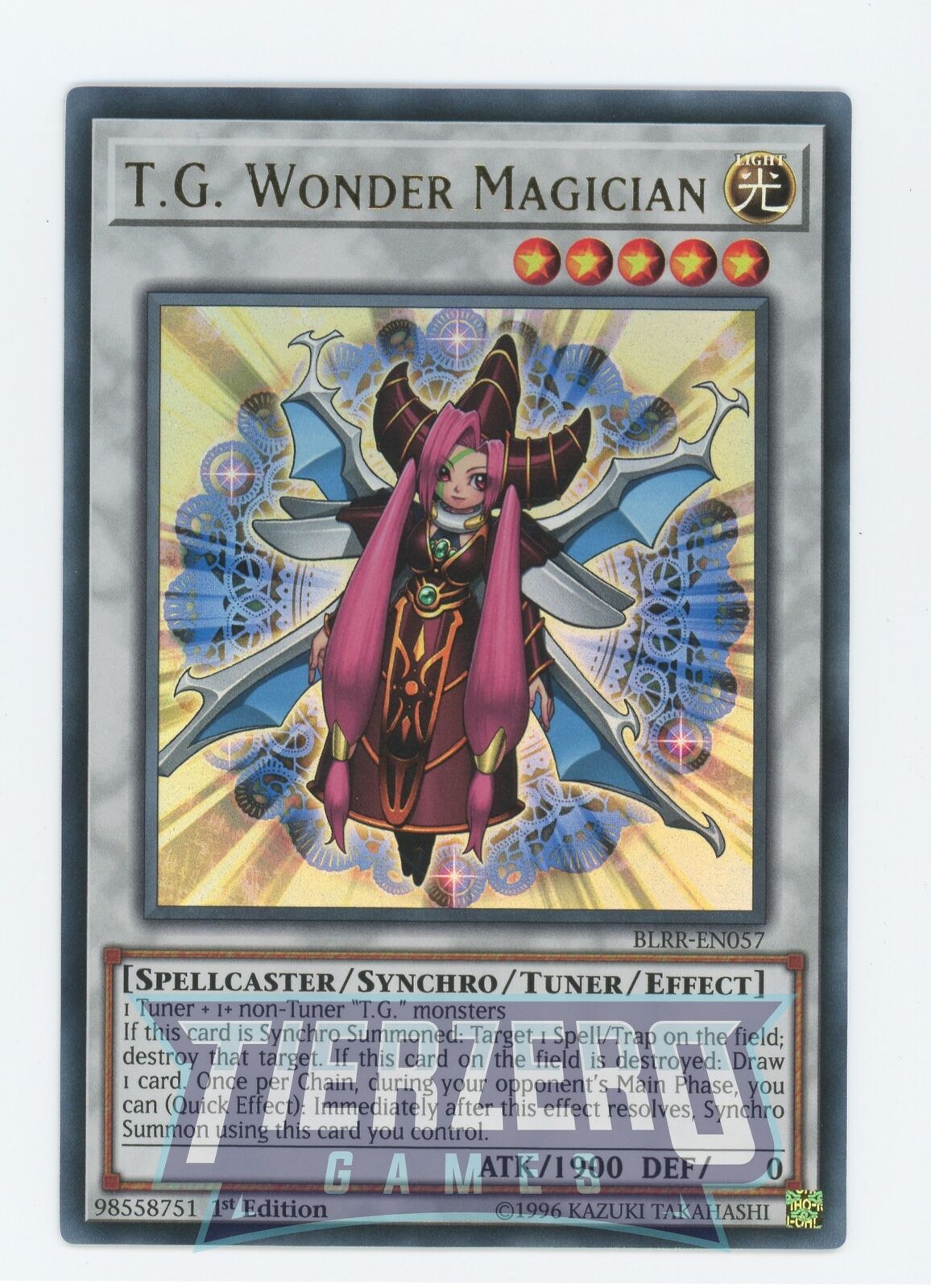 Yugioh T.G. Wonder Magician BLRR-EN057 Ultra Rare 1st Edition NM/LP